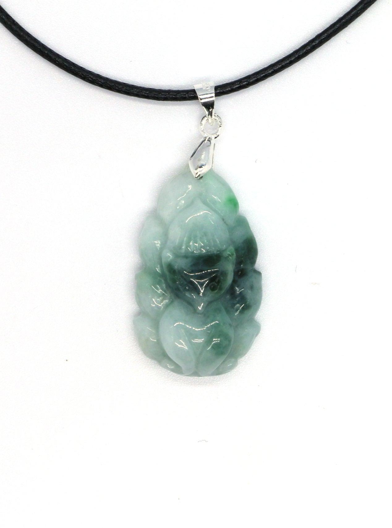 Type A Jadeite Jade Pendants Nine Tale Fox Series - Jade-collector.com