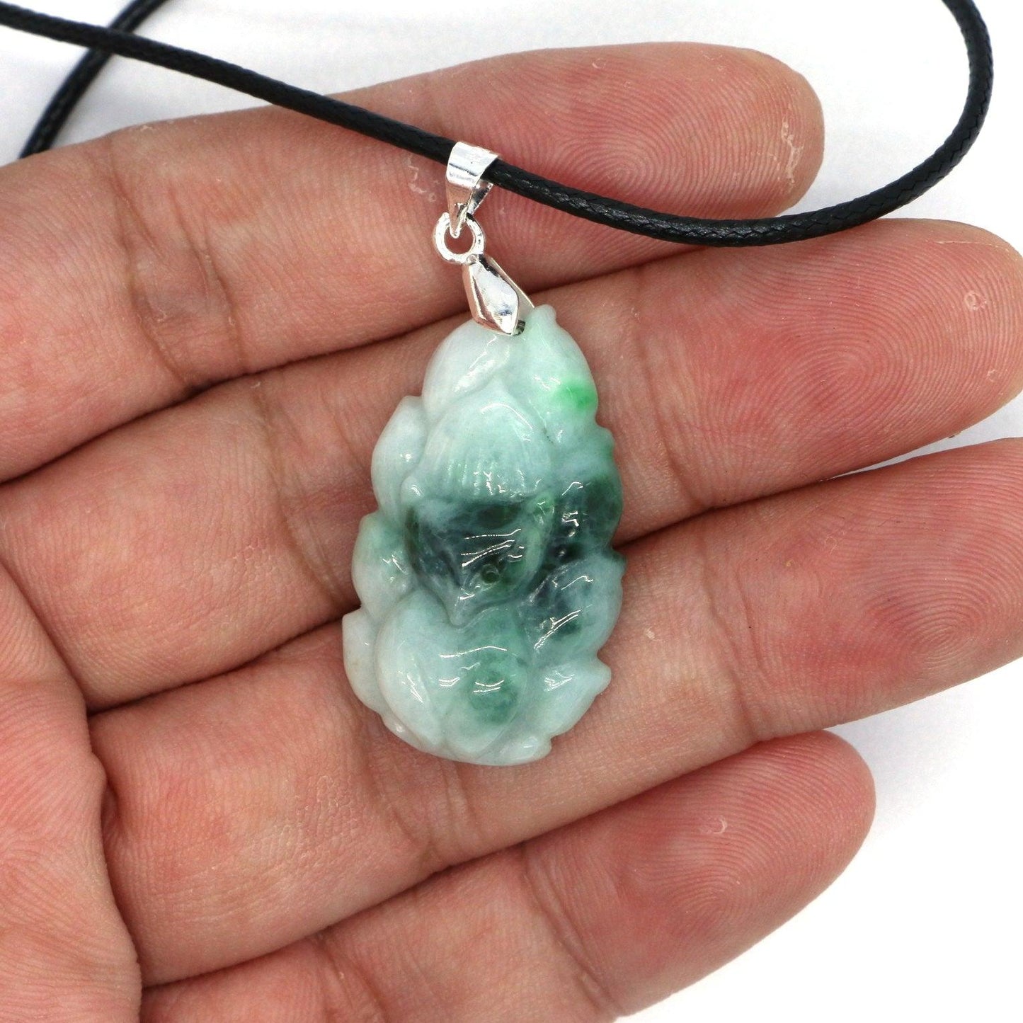 Type A Jadeite Jade Pendants Nine Tale Fox Series - Jade-collector.com