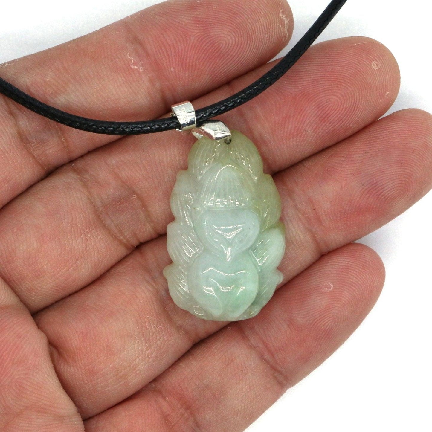 Type A Jadeite Jade Pendants Nine Tale Fox Series - Jade-collector.com