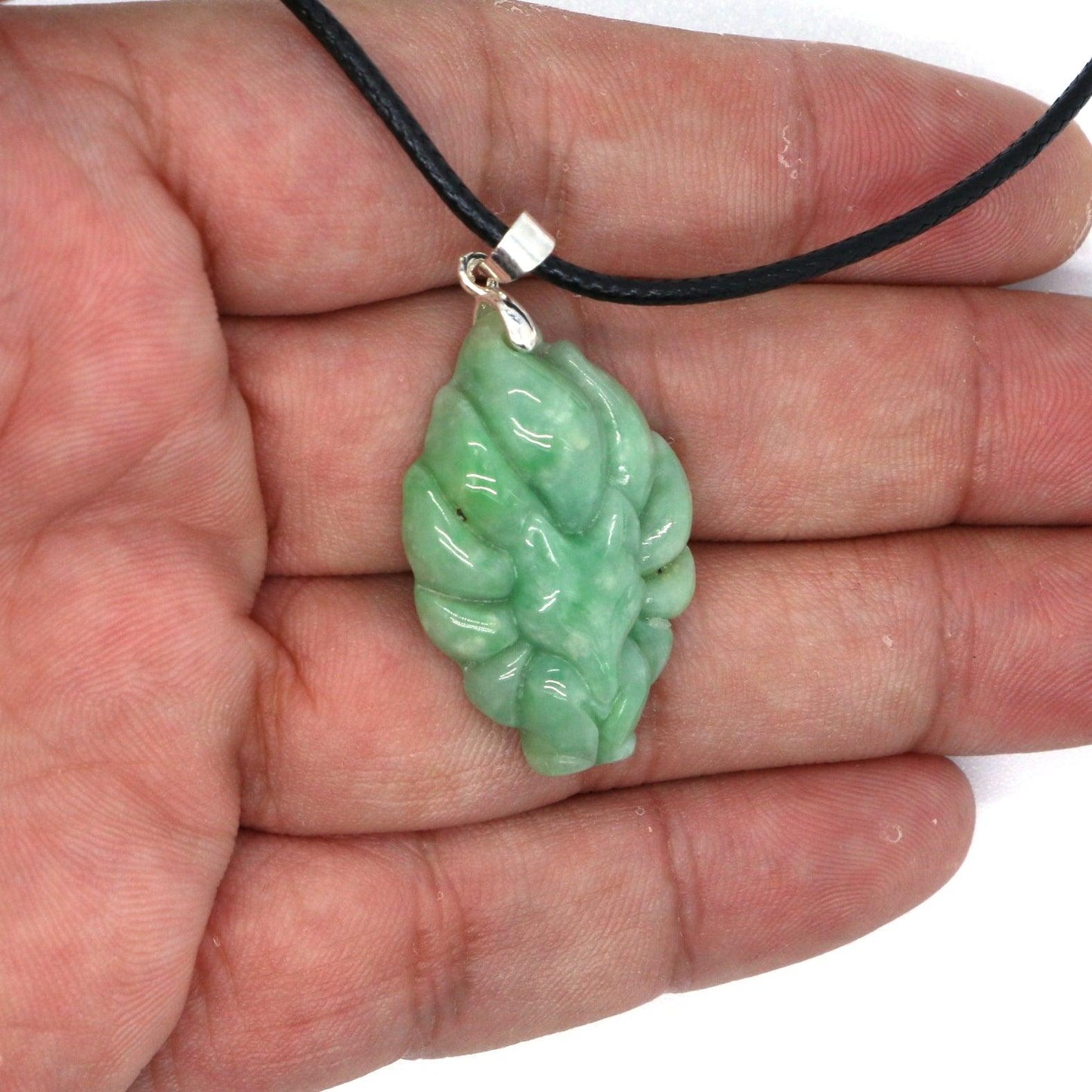 Type A Jadeite Jade Pendants Nine Tale Fox Series - Jade-collector.com