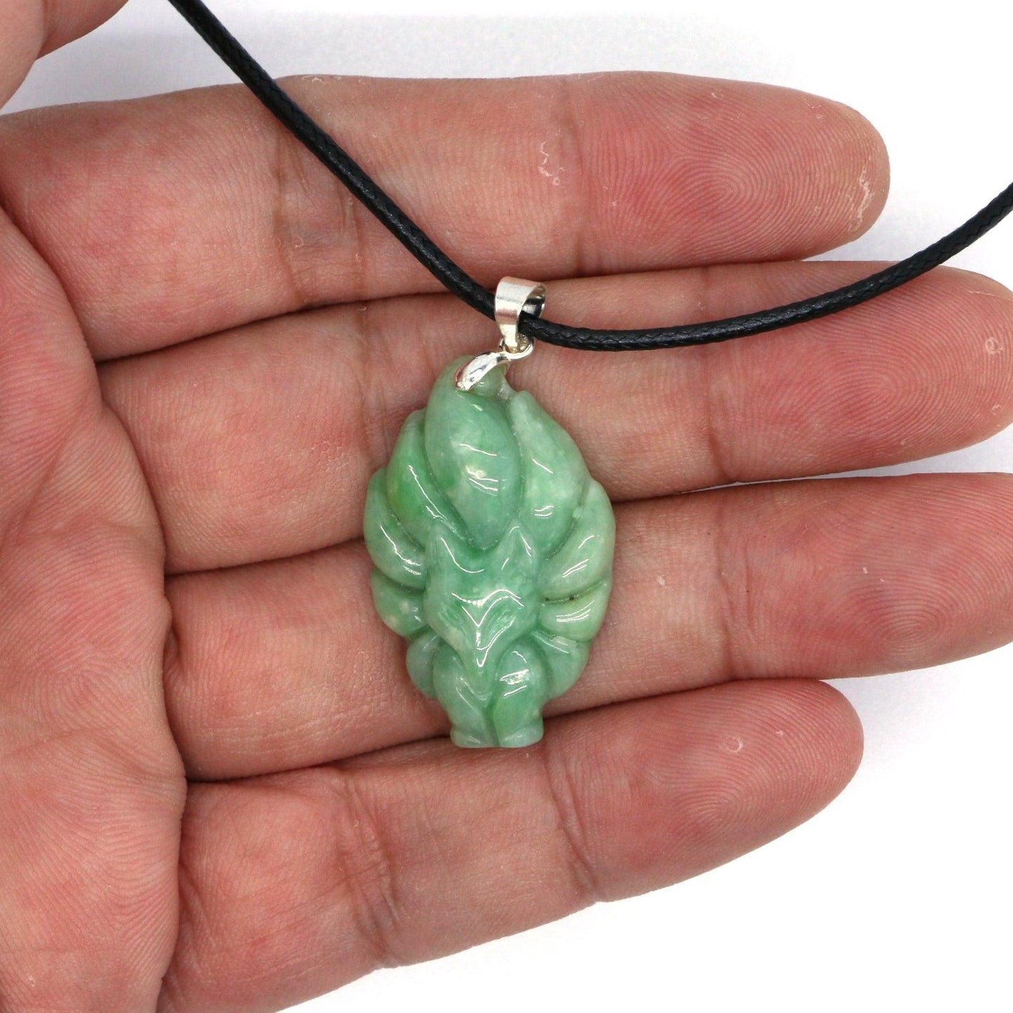 Type A Jadeite Jade Pendants Nine Tale Fox Series - Jade-collector.com