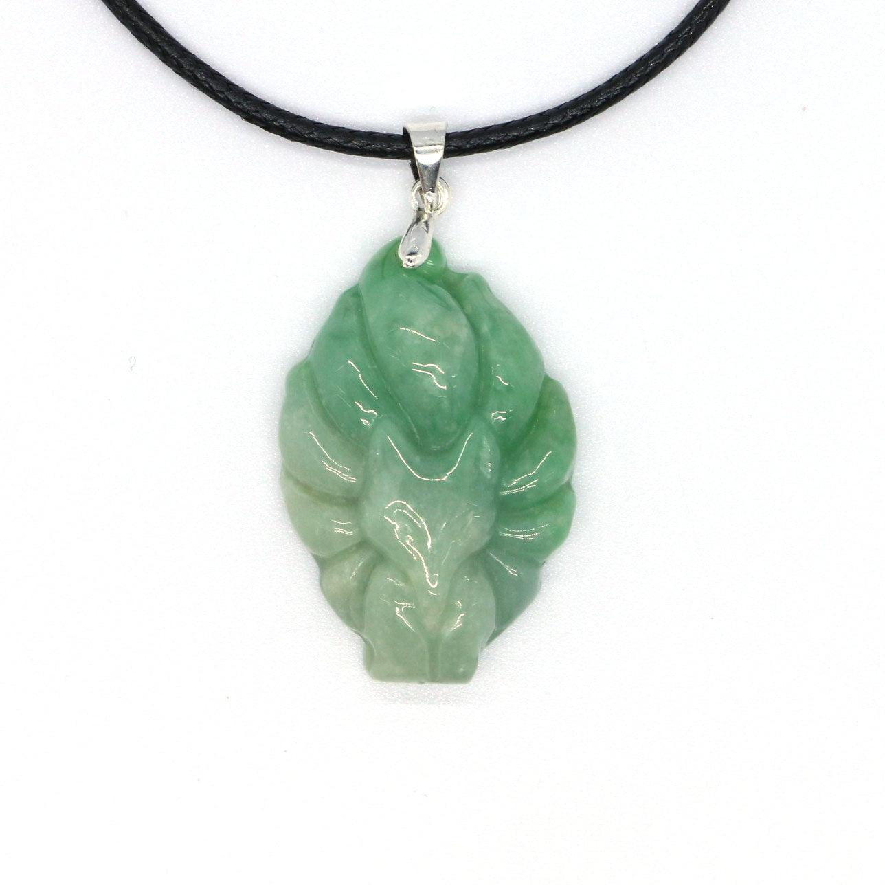 Type A Jadeite Jade Pendants Nine Tale Fox Series - Jade-collector.com
