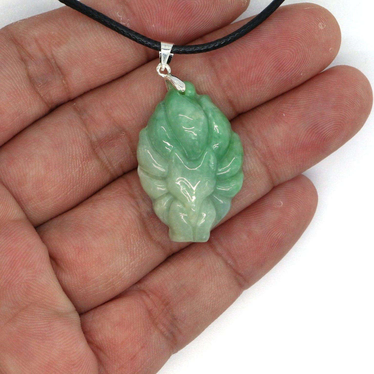 Type A Jadeite Jade Pendants Nine Tale Fox Series - Jade-collector.com