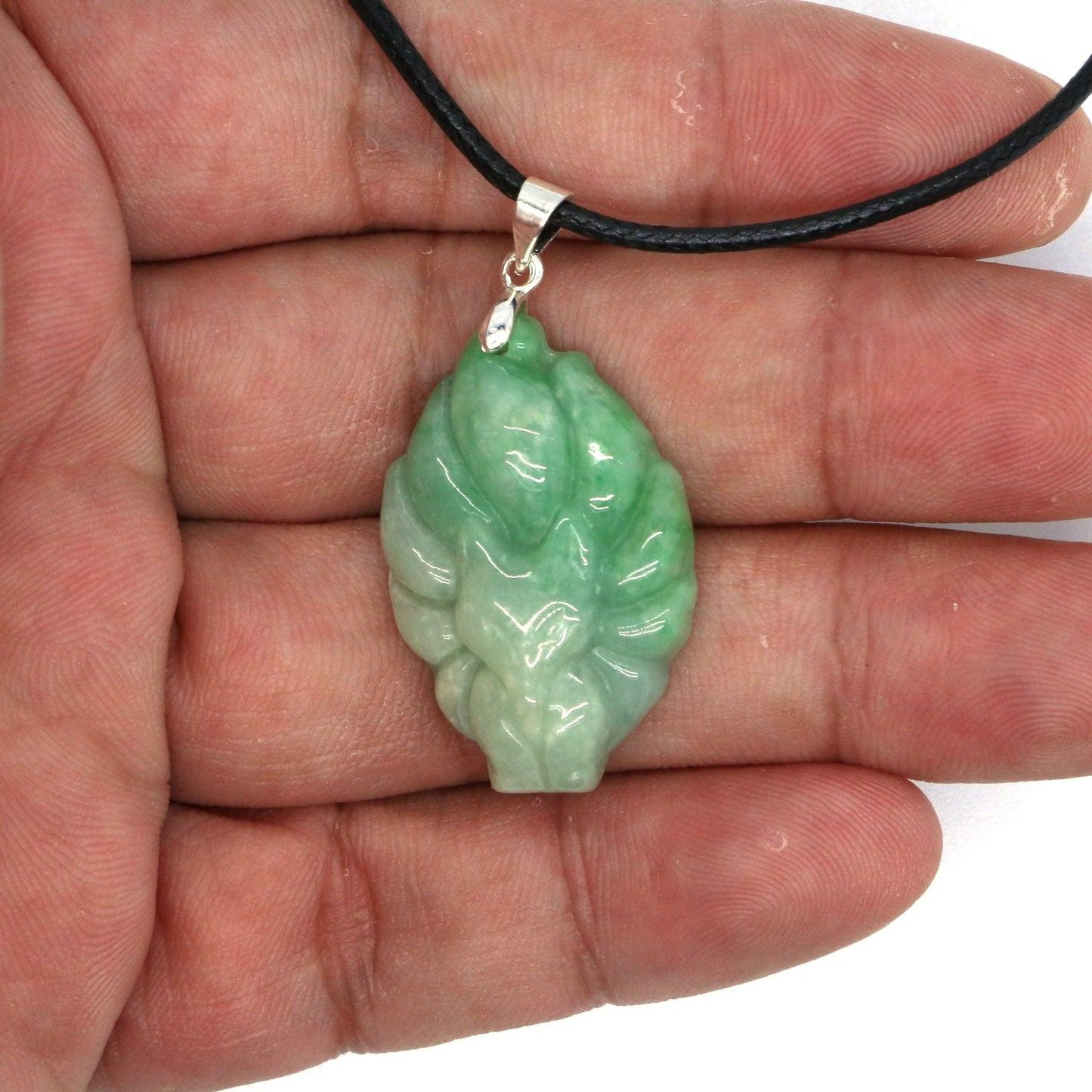 Type A Jadeite Jade Pendants Nine Tale Fox Series - Jade-collector.com
