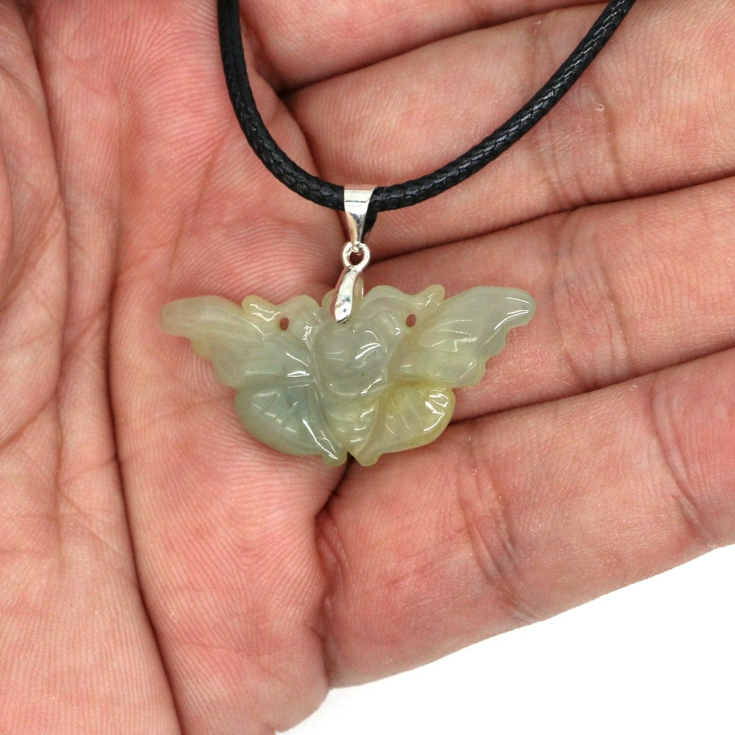 Type A Jadeite Jade Pendants Butterfly Series - Jade-collector.com