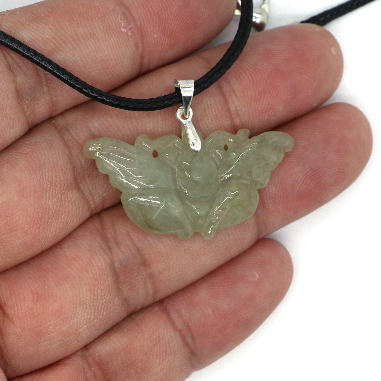 Type A Jadeite Jade Pendants Butterfly Series - Jade-collector.com