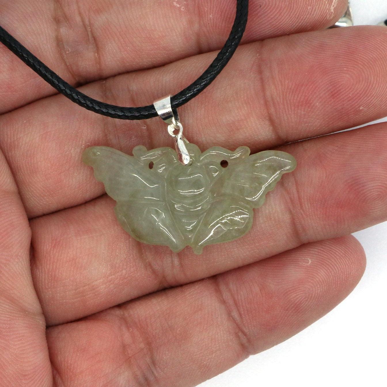 Type A Jadeite Jade Pendants Butterfly Series - Jade-collector.com