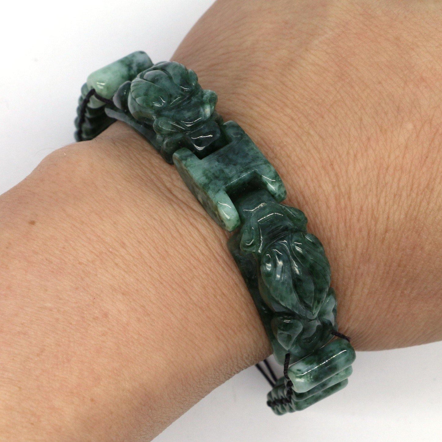 A Grade Jadeite Jade bracelte Item no B08TB5ZL22 - Jade-collector.com