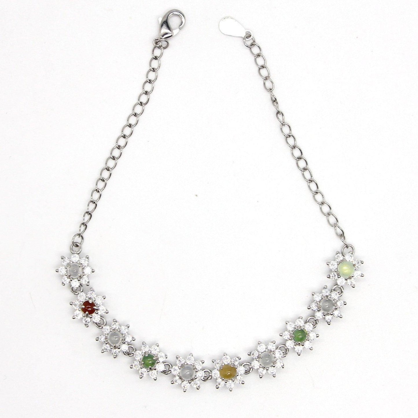 Type A Jadeite Jade Inlay Bracelet - Jade-collector.com