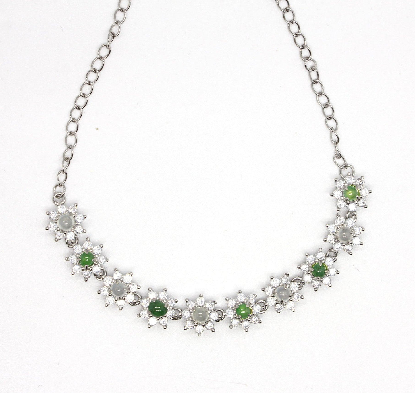 Type A Jadeite Jade Inlay Bracelet - Jade-collector.com
