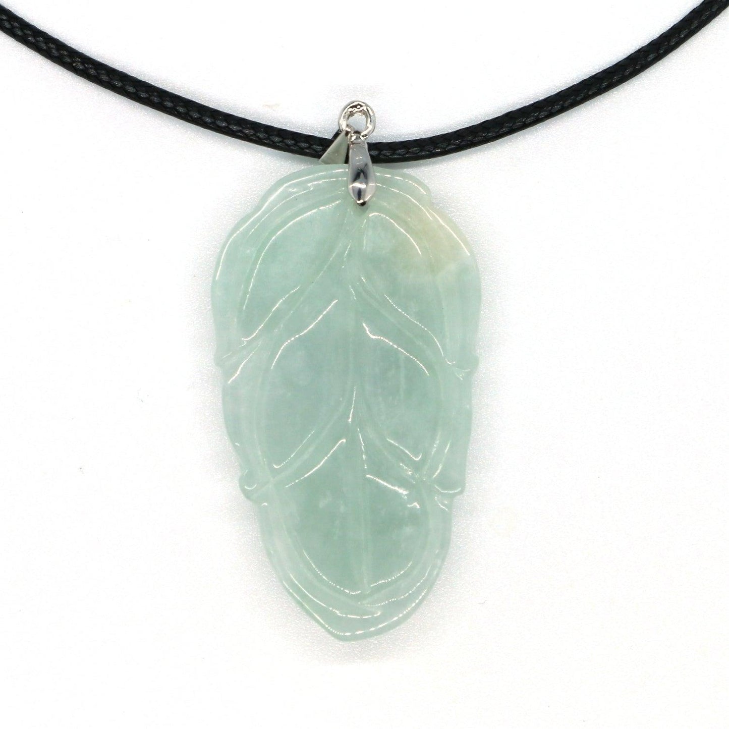 Type A Jadeite Jade Leaf Pendant Series (Fullfill USA only) B09K6CCNZ1 - Jade-collector.com