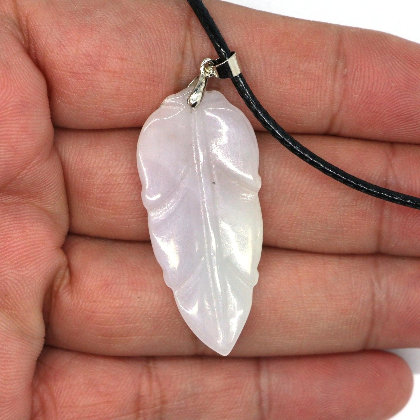 Type A Jadeite Jade Leaf Pendant Series (Fullfill USA only) B09K6D4PQK - Jade-collector.com