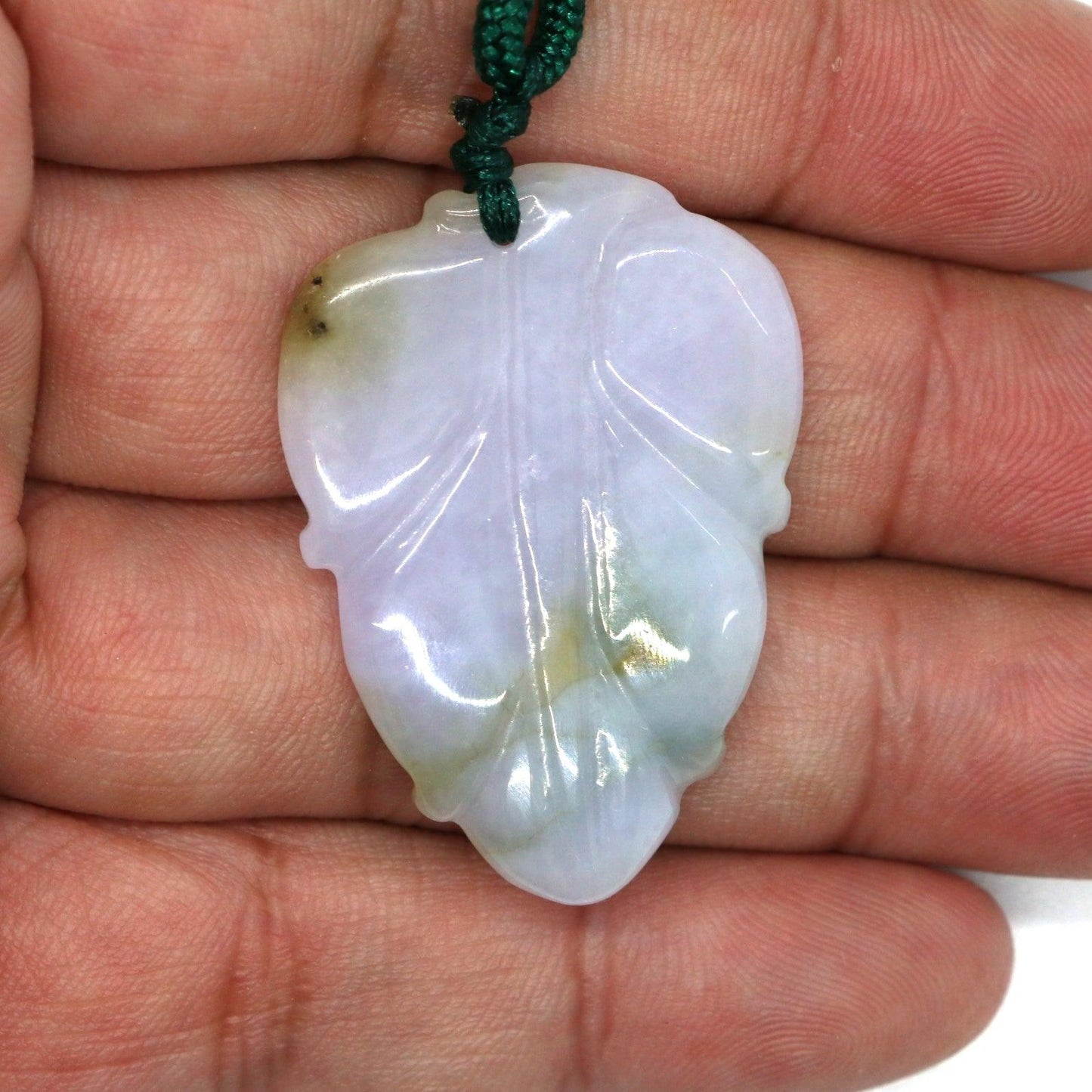 Type A Jadeite Jade Leaf Pendant Series (Fullfill USA only) B09K6F7G5J - Jade-collector.com