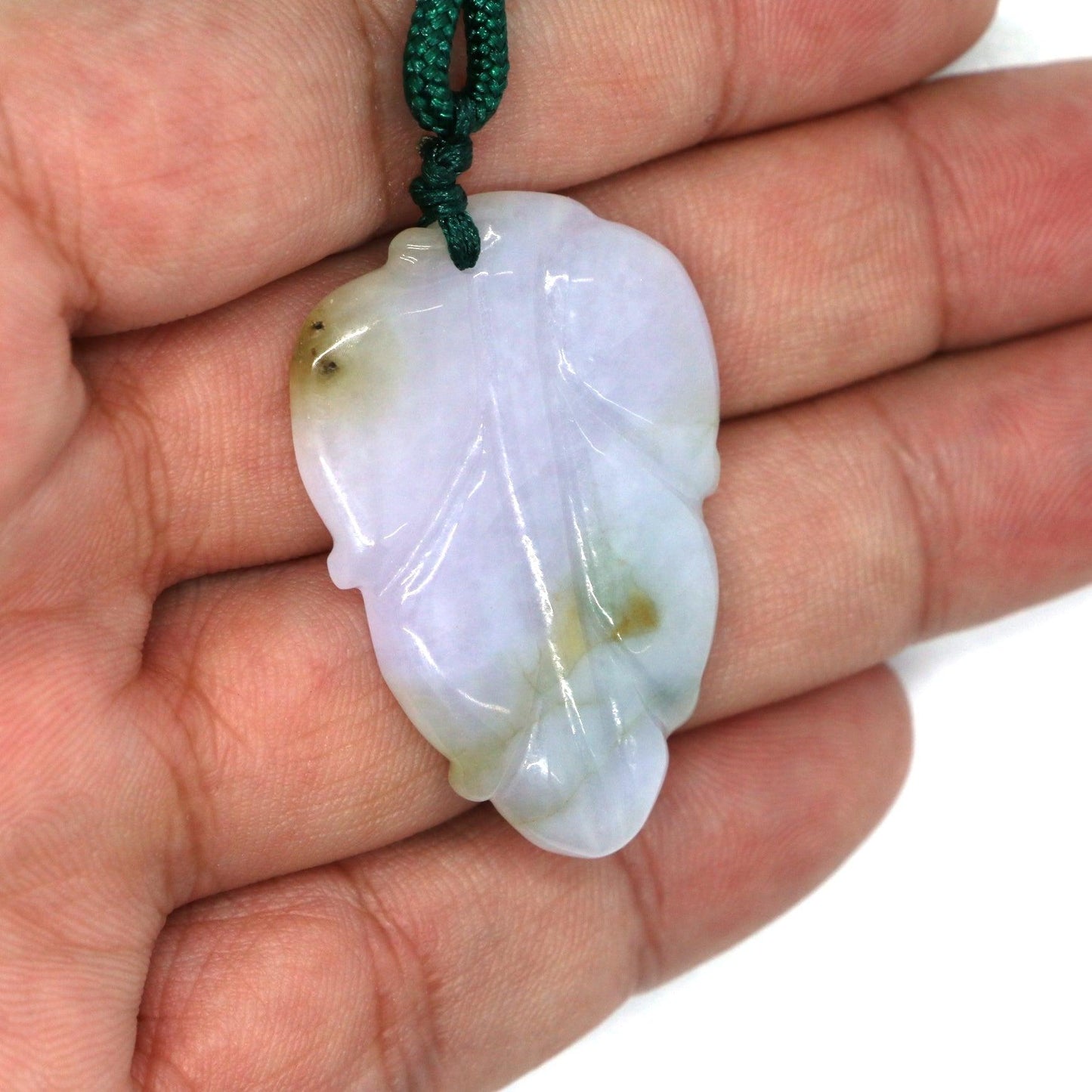Type A Jadeite Jade Leaf Pendant Series (Fullfill USA only) B09K6F7G5J - Jade-collector.com