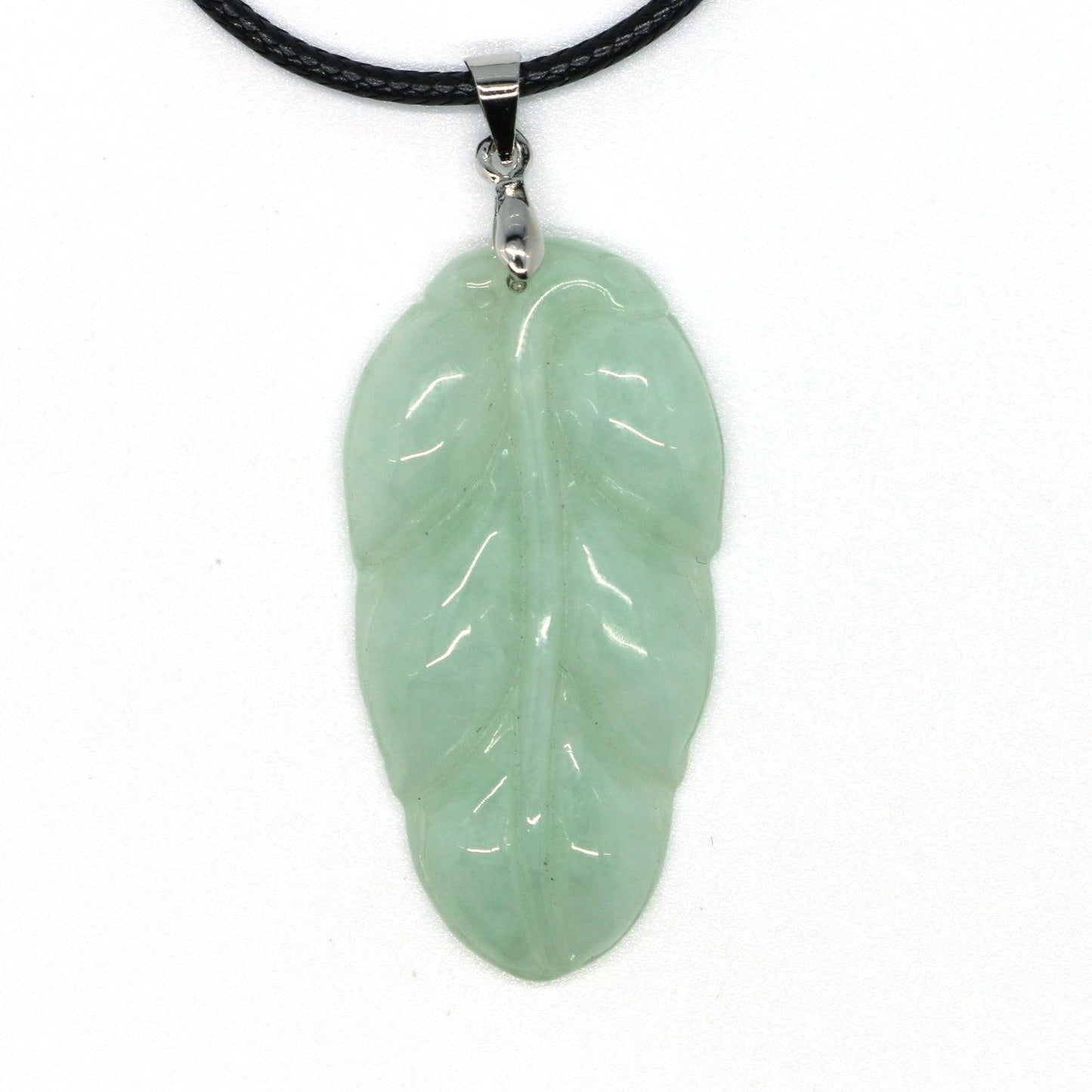 Type A Jadeite Jade Leaf Pendant Series (Fullfill USA only) B09K6DTQ3K - Jade-collector.com