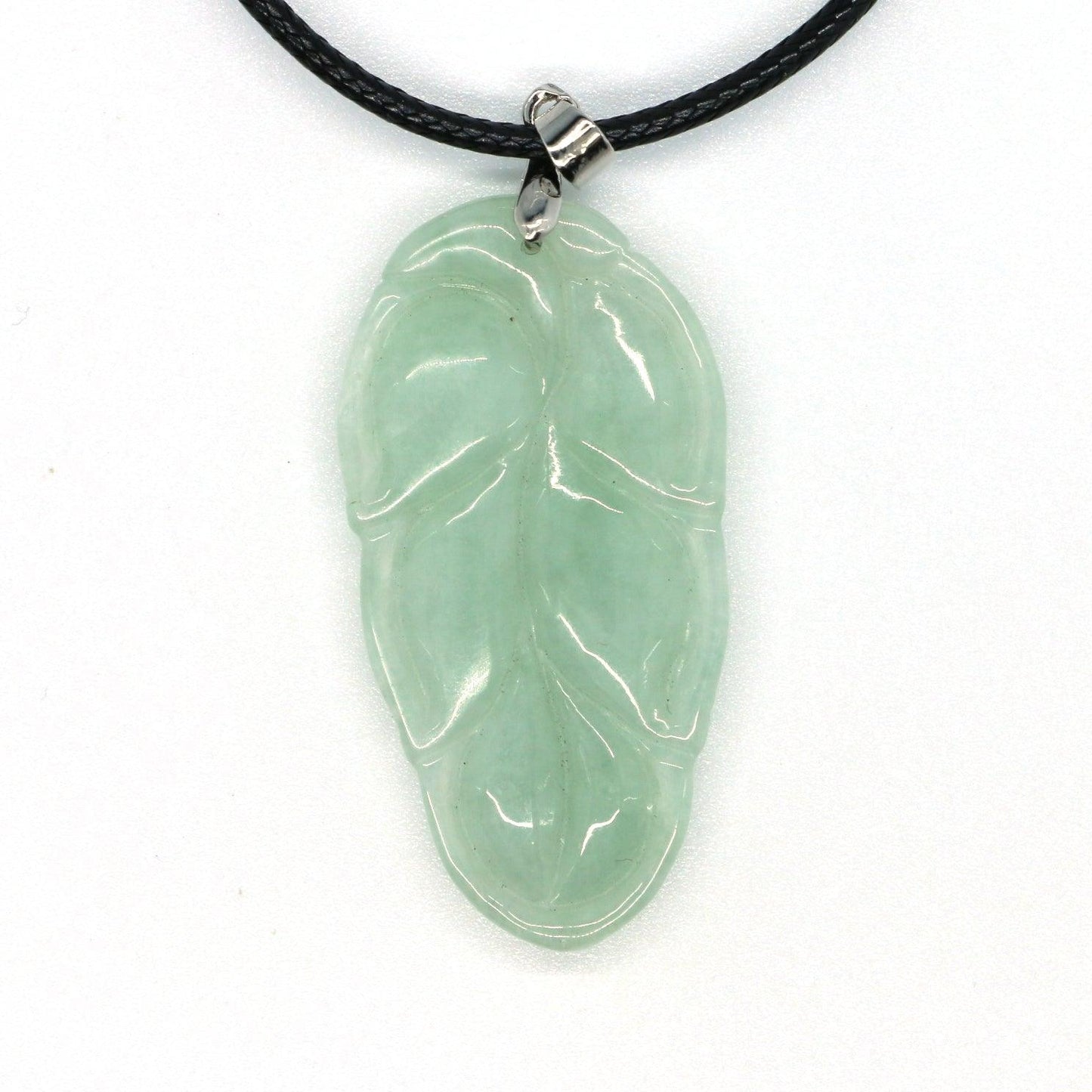 Type A Jadeite Jade Leaf Pendant Series (Fullfill USA only) B09K6DTQ3K - Jade-collector.com
