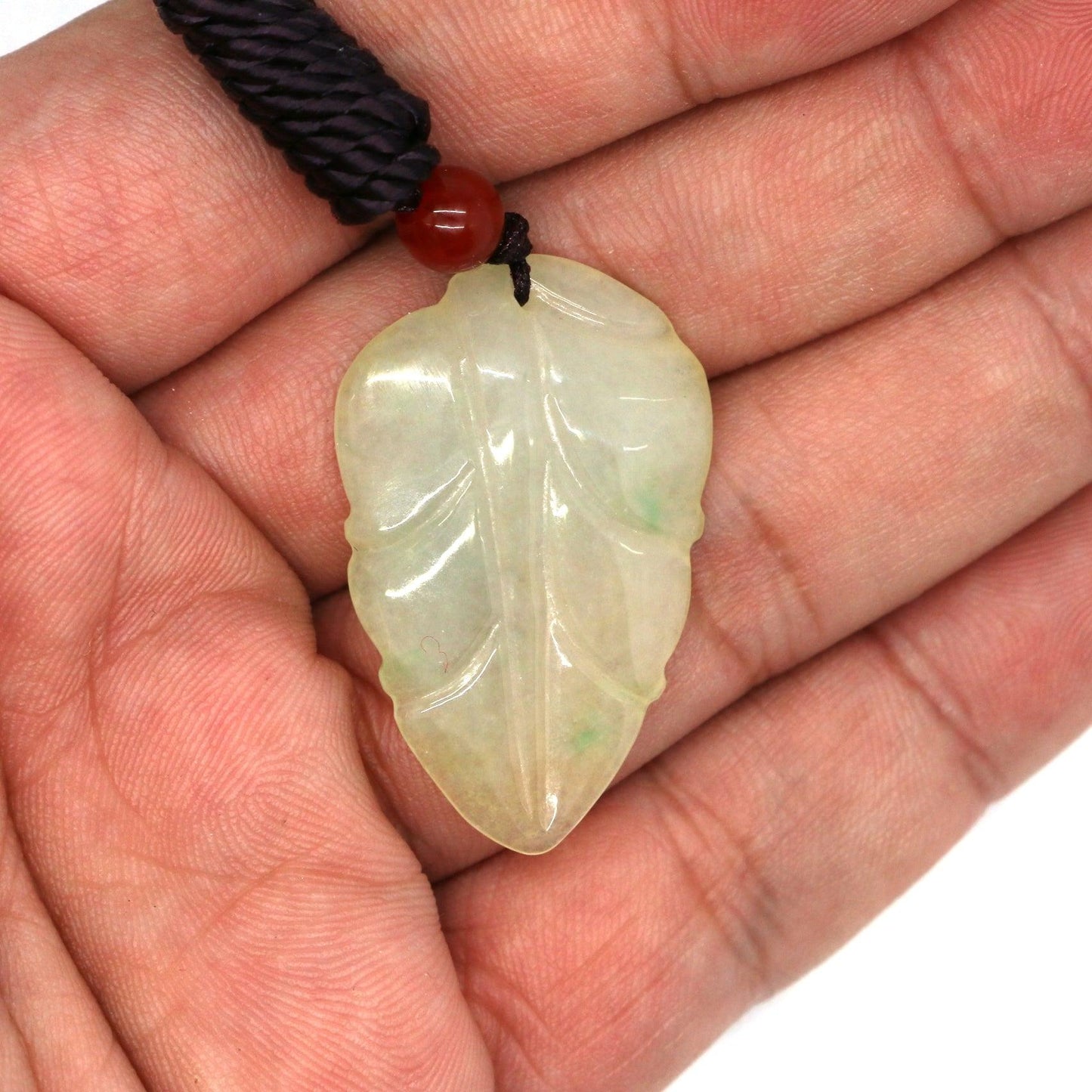 Type A Jadeite Jade Leaf Pendant Series (Fullfill USA only) B09K6DCFML - Jade-collector.com