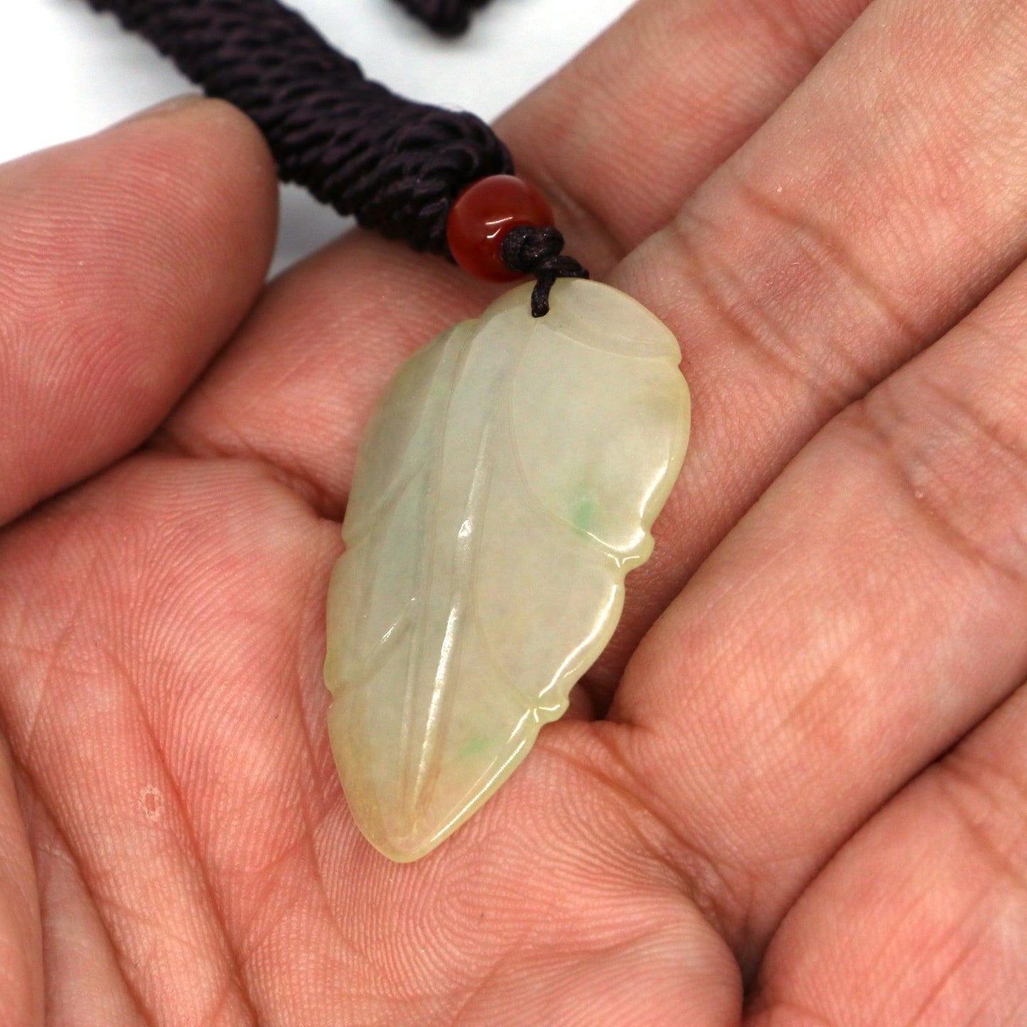 Type A Jadeite Jade Leaf Pendant Series (Fullfill USA only) B09K6DCFML - Jade-collector.com