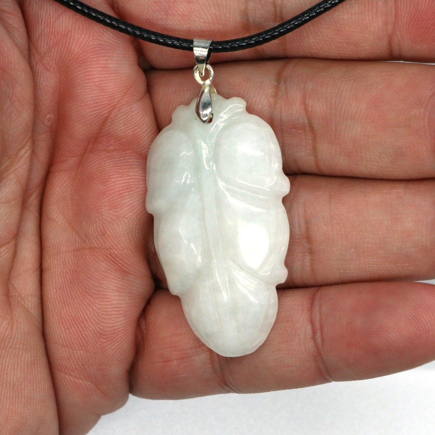 Type A Jadeite Jade Leaf Pendant Series (Fullfill USA only) B09K6D1MMT - Jade-collector.com