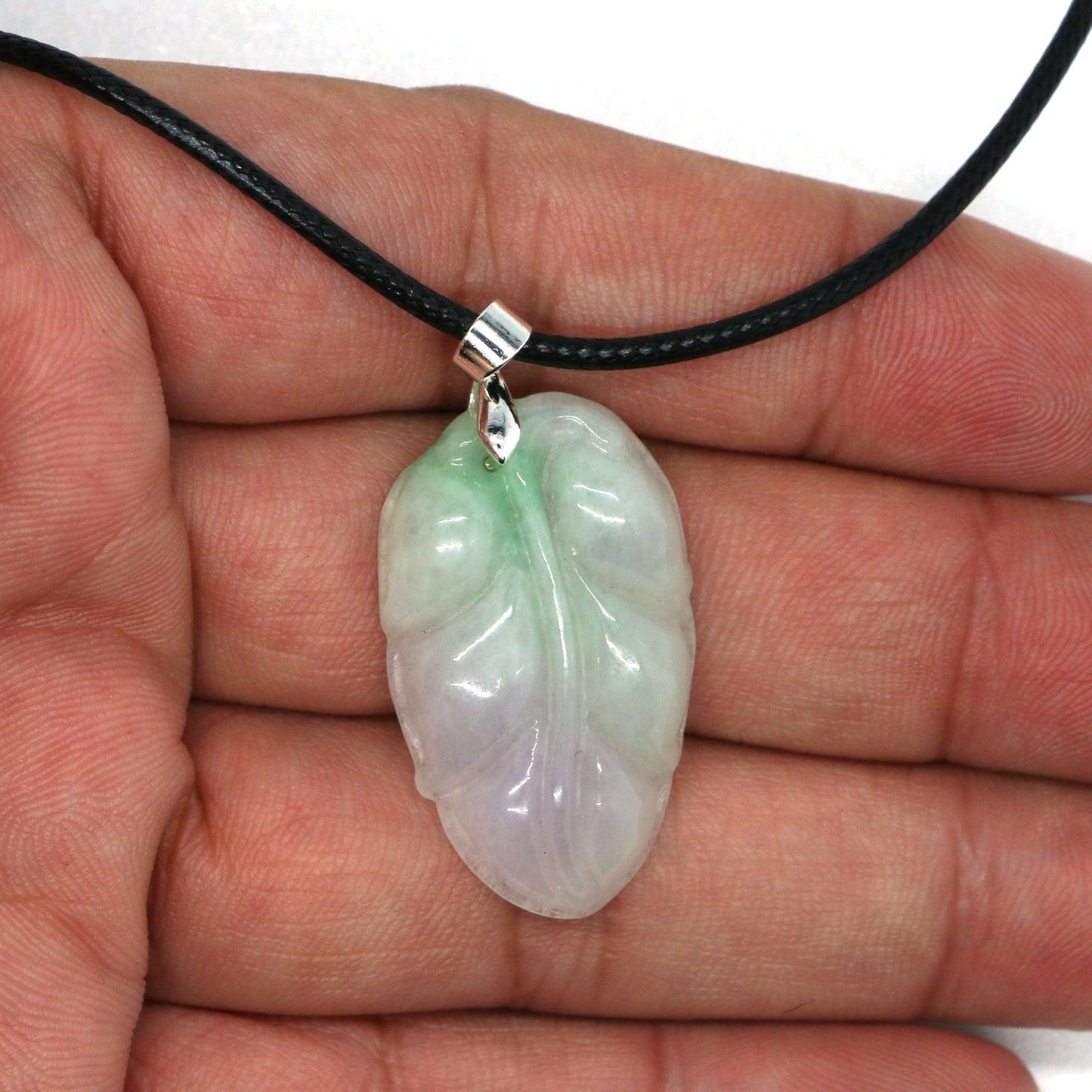 Type A Jadeite Jade Leaf Pendant Series (Fullfill USA only) B09K6FFL49 - Jade-collector.com