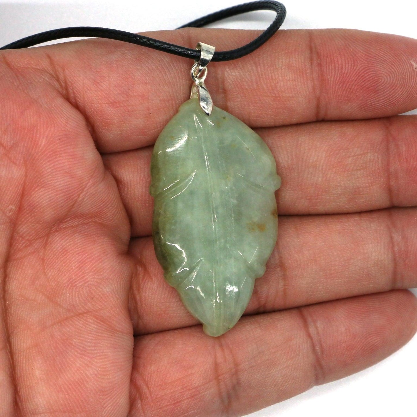 Type A Jadeite Jade Leaf Pendant Series (Fullfill USA only) B09K6CHFTV - Jade-collector.com