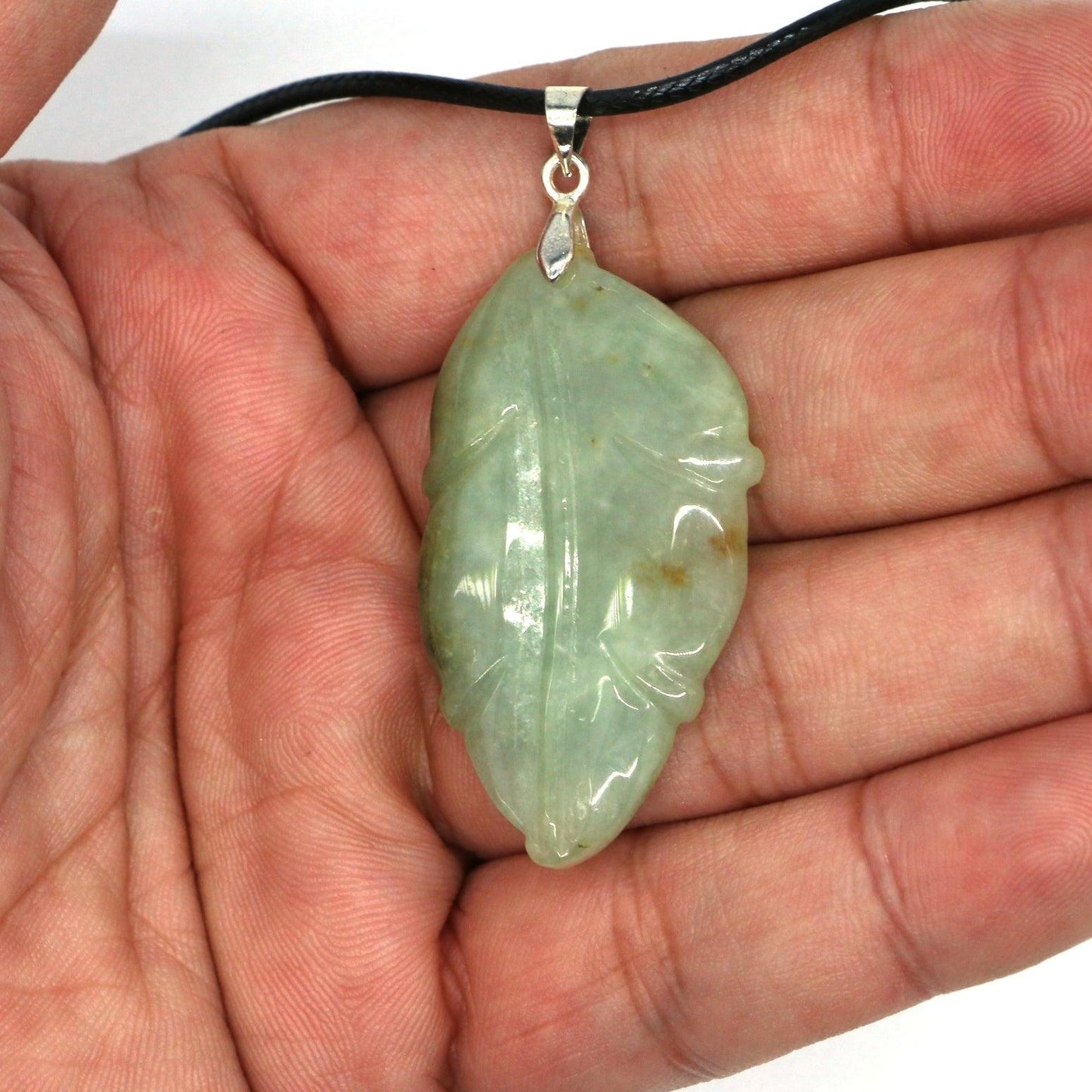 Type A Jadeite Jade Leaf Pendant Series (Fullfill USA only) B09K6CHFTV - Jade-collector.com