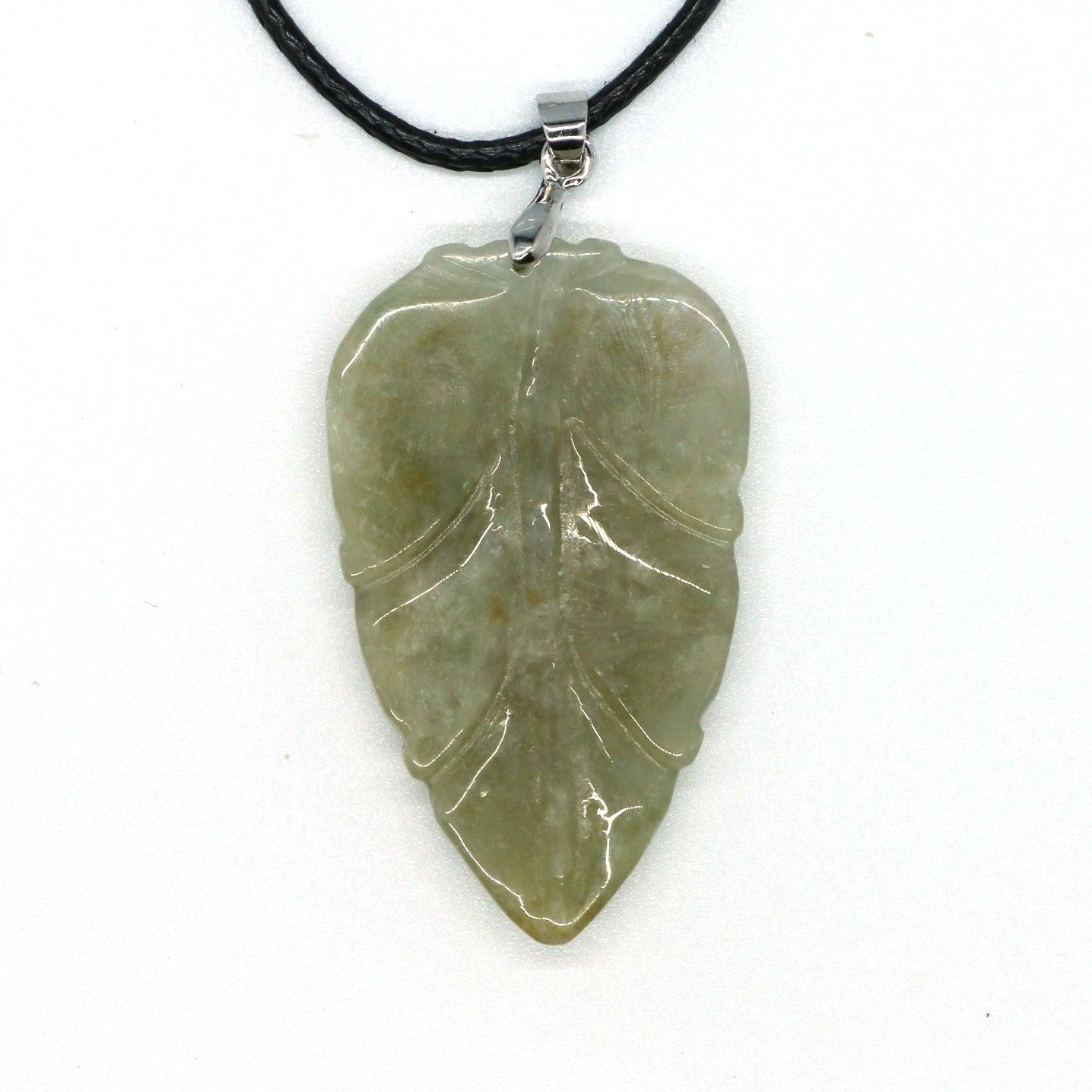 Type A Jadeite Jade Leaf Pendant Series (Fullfill USA only) B09K6CLR4S - Jade-collector.com