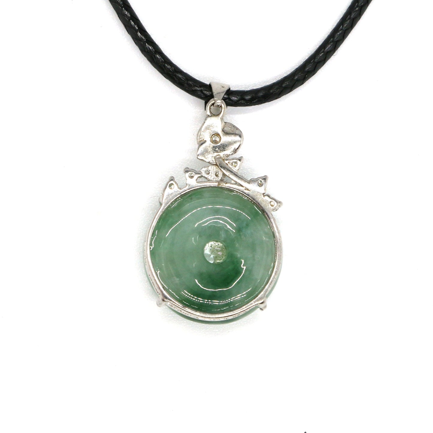 Type A Jadeite Jade Pendants Inlay Disc Series - Jade-collector.com