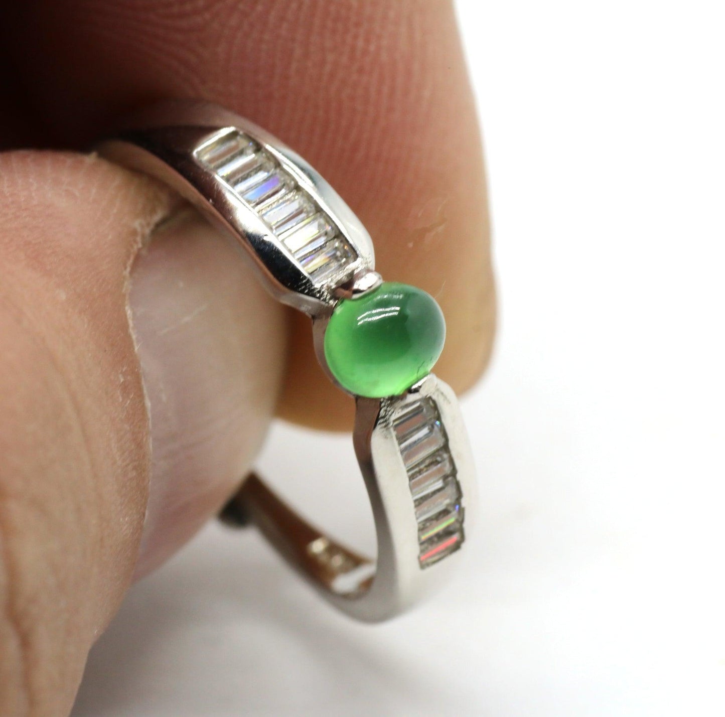 Type A Jadeite Jade Inlay Ring Series - Jade-collector.com