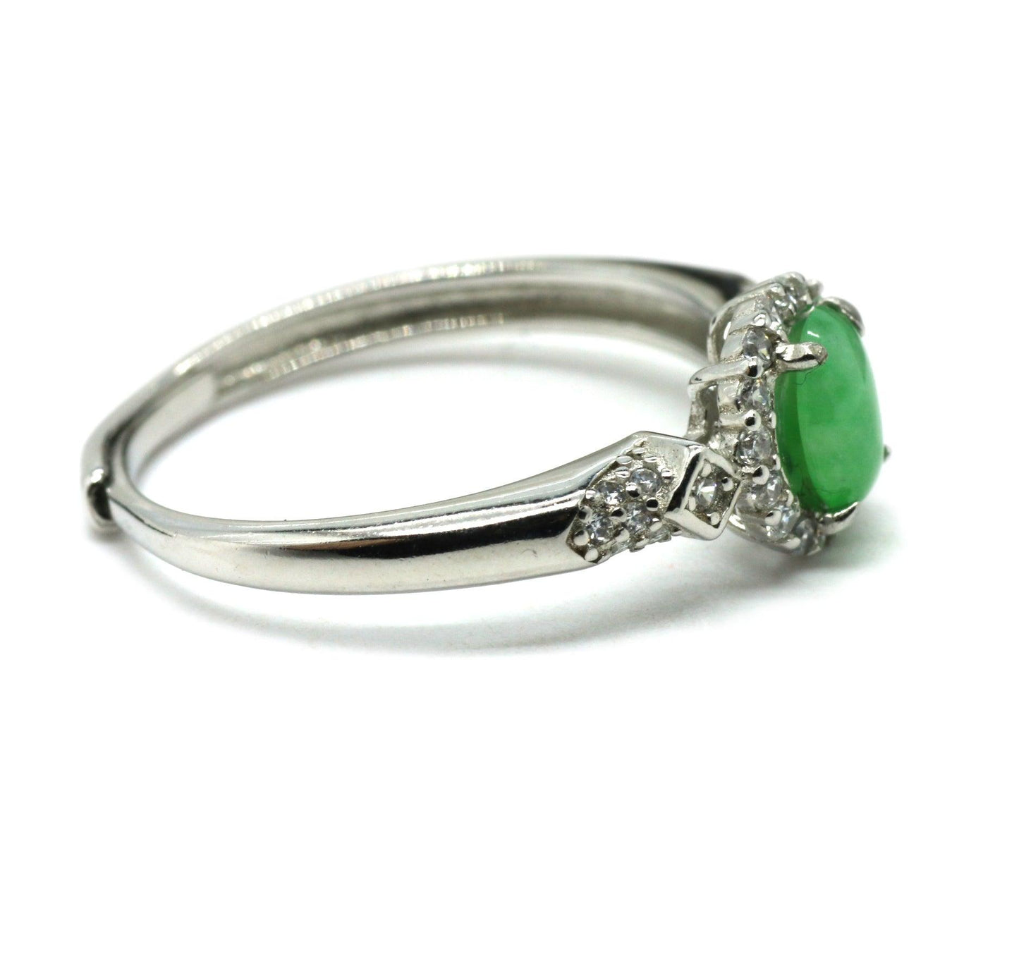 Type A Jadeite Jade Inlay Ring Series - Jade-collector.com