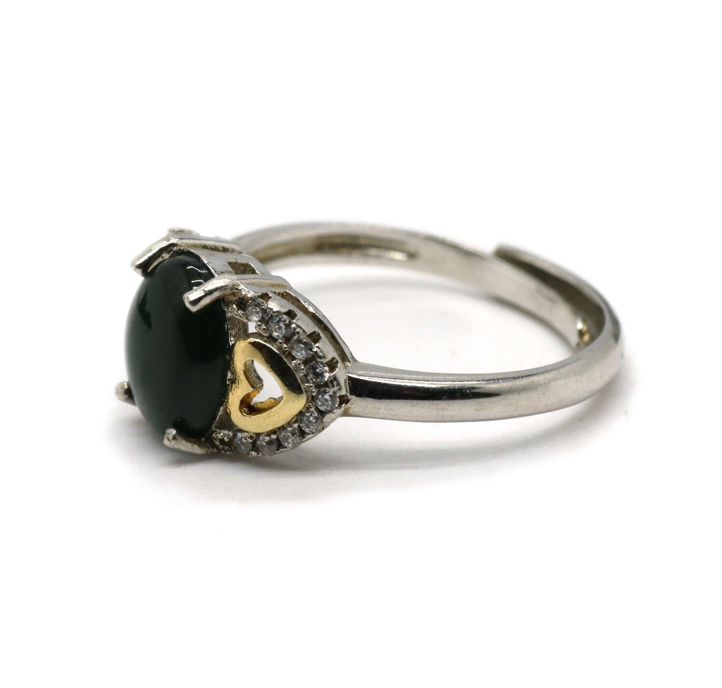 Type A Jadeite Jade Inlay Ring Series - Jade-collector.com