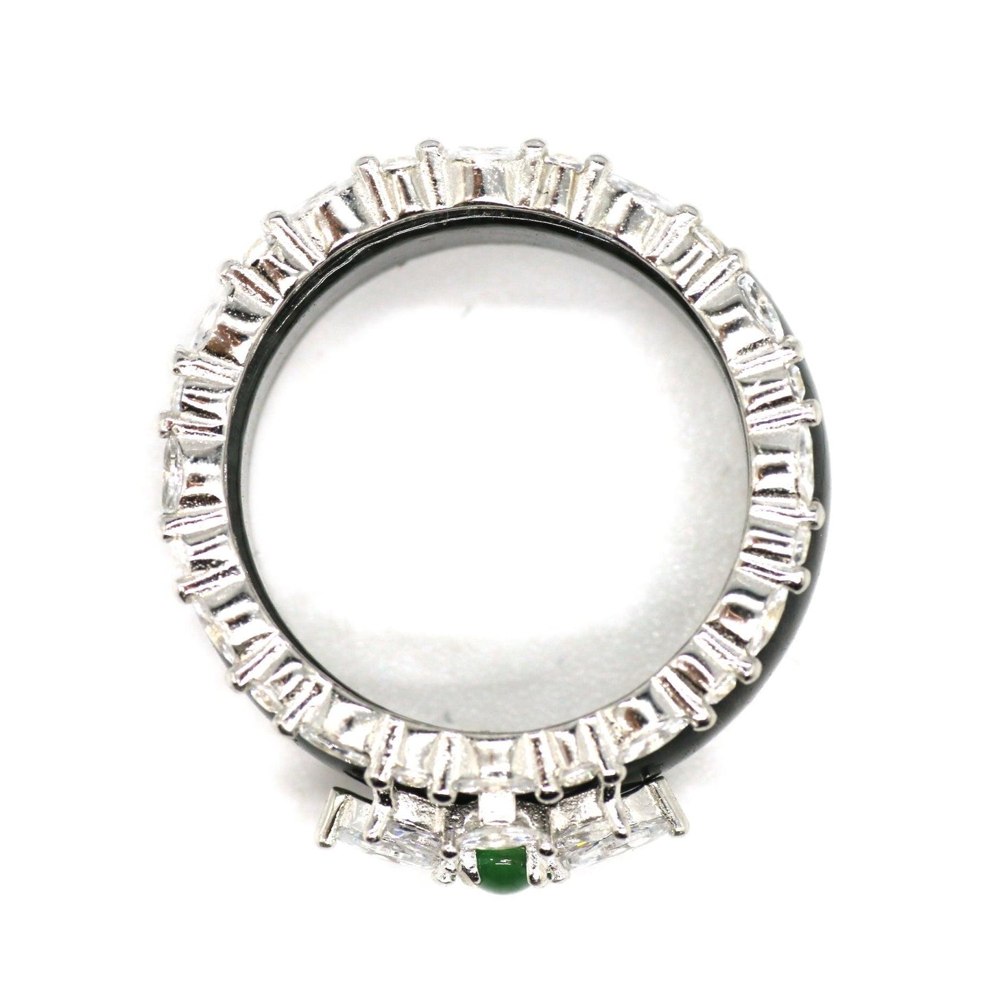 Type A Jadeite Jade Inlay Ring Series - Jade-collector.com