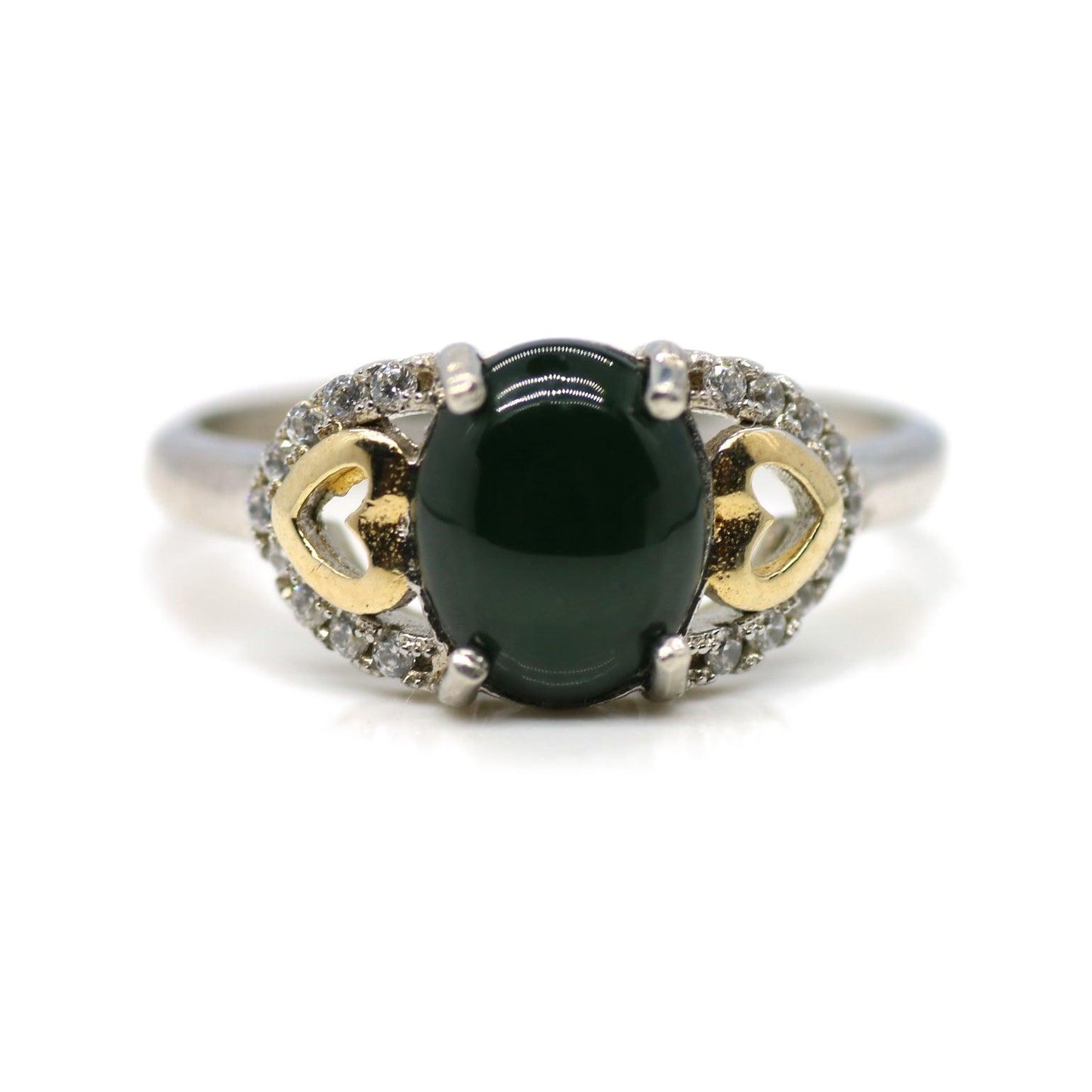 Type A Jadeite Jade Inlay Ring Series - Jade-collector.com