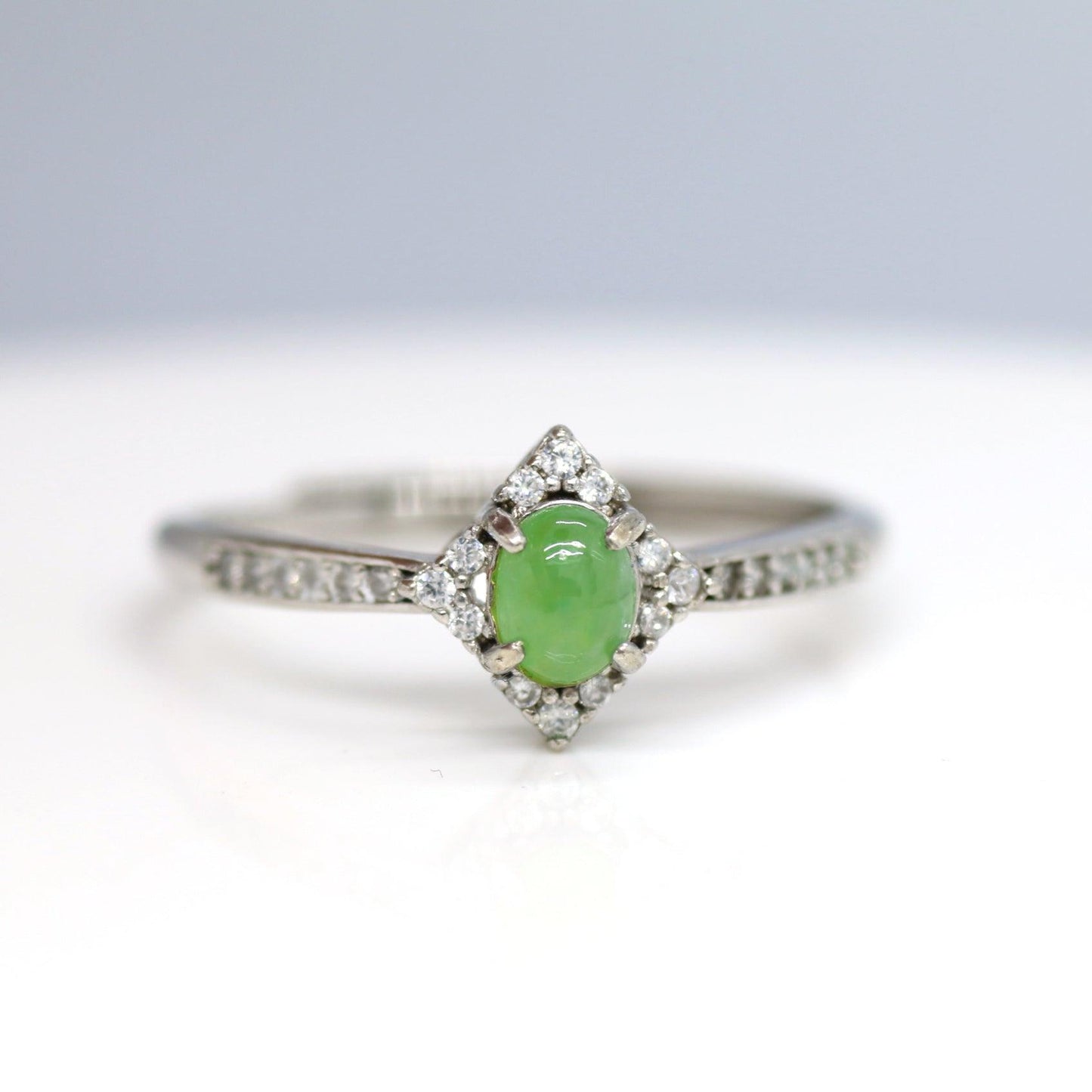Type A Jadeite Jade Inlay Ring Series - Jade-collector.com