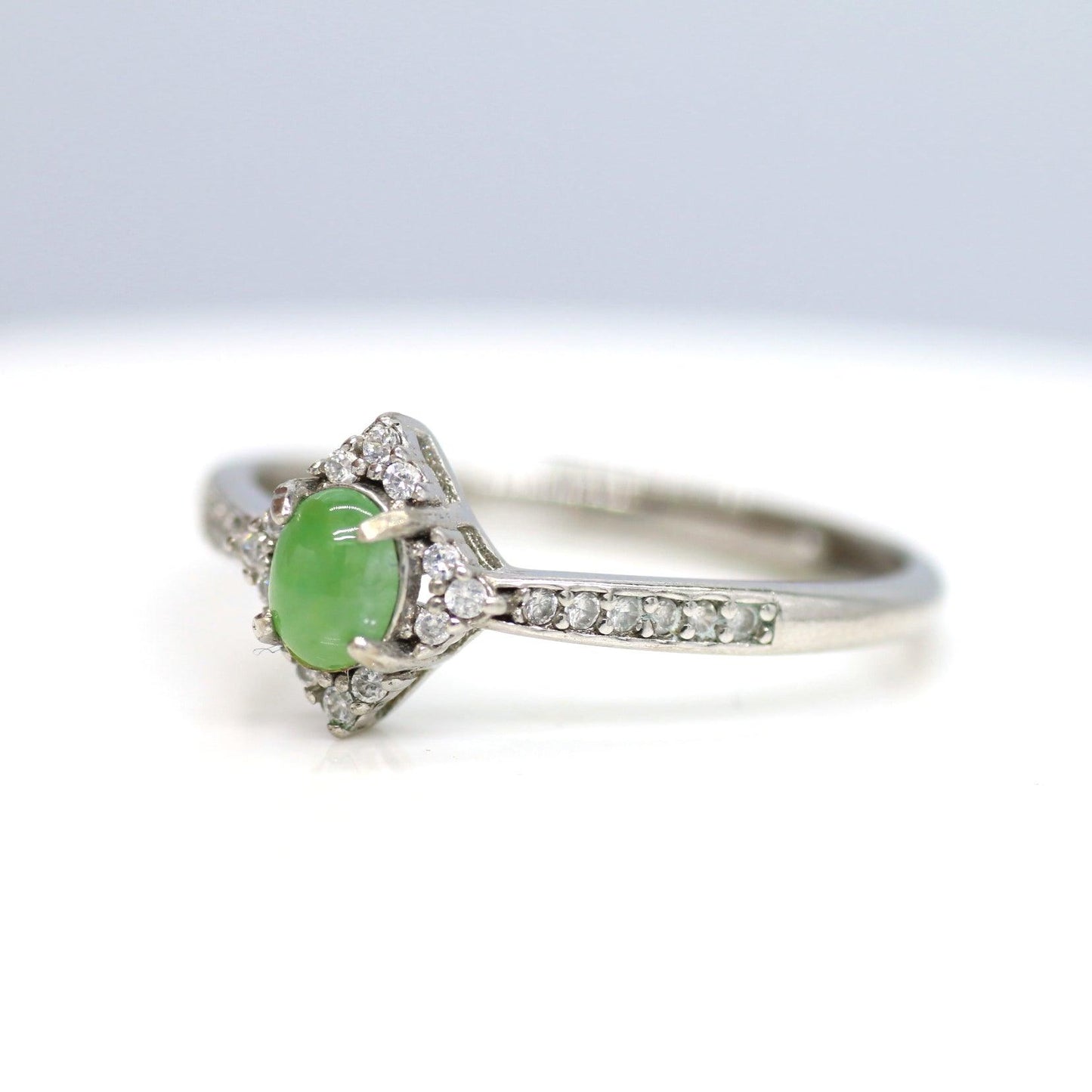 Type A Jadeite Jade Inlay Ring Series - Jade-collector.com