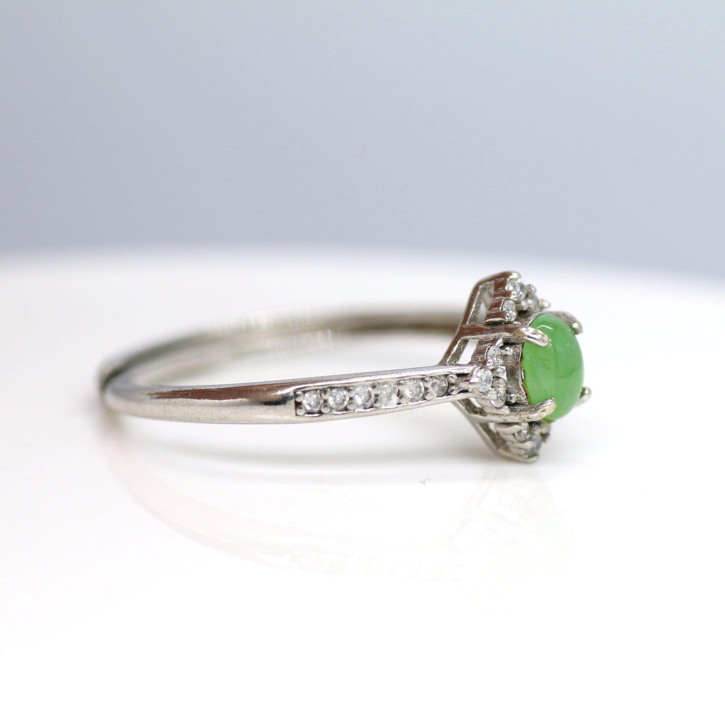 Type A Jadeite Jade Inlay Ring Series - Jade-collector.com