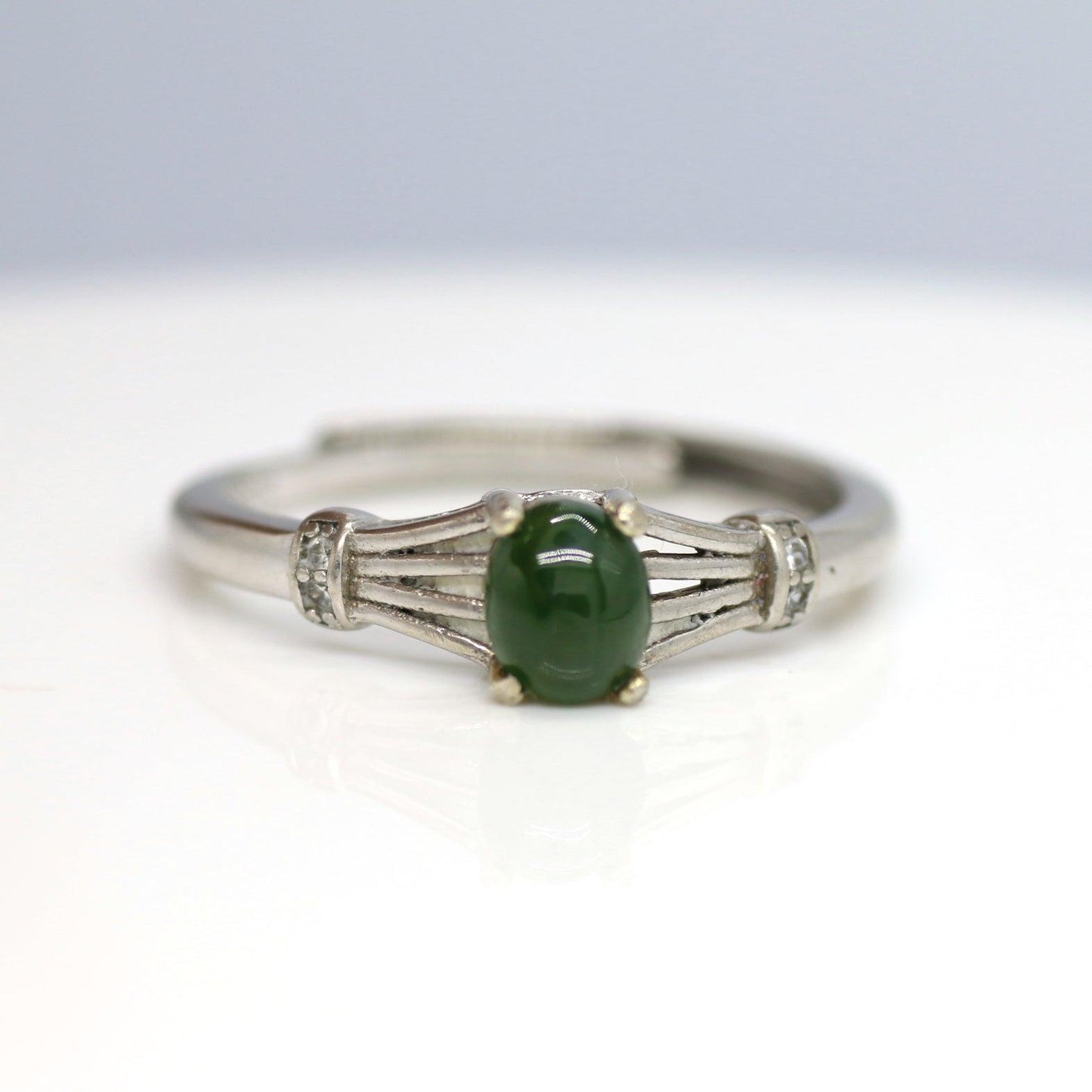 Type A Jadeite Jade Inlay Ring Series - Jade-collector.com