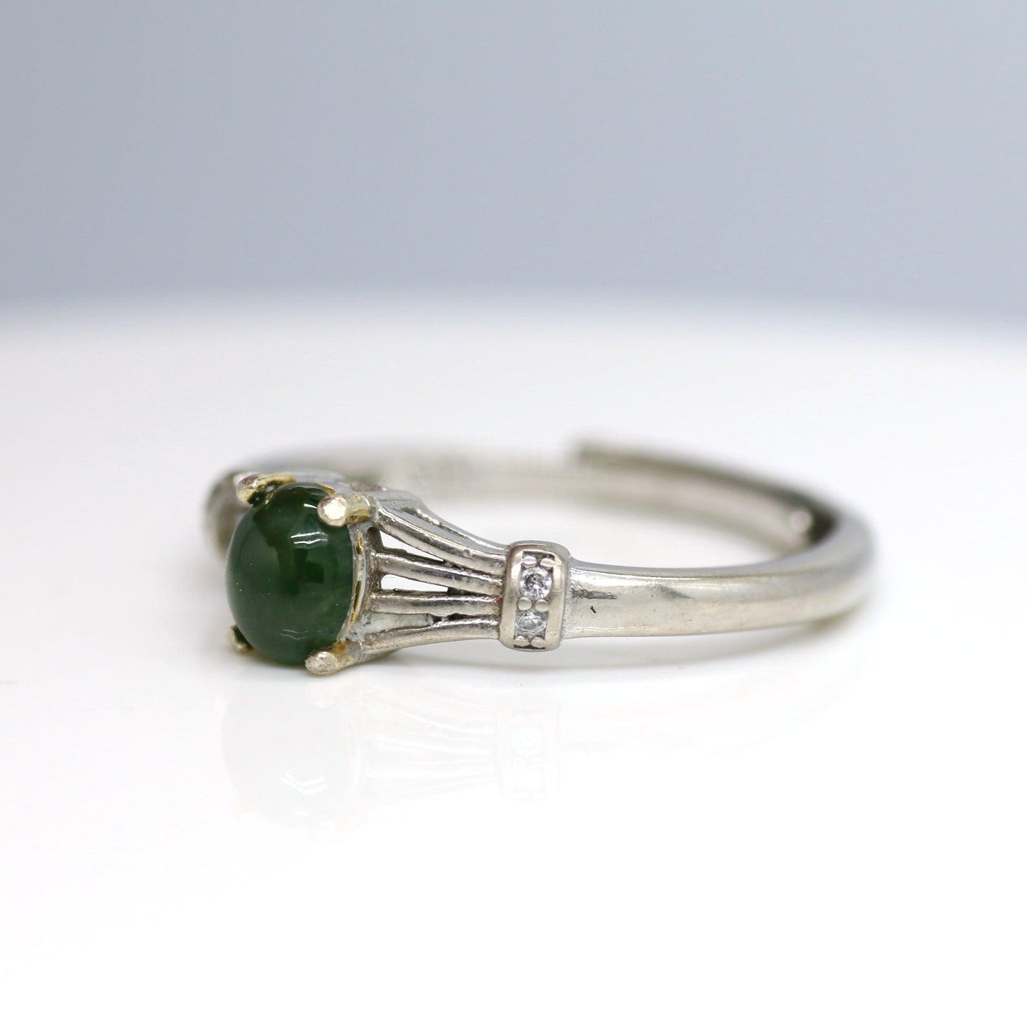 Type A Jadeite Jade Inlay Ring Series - Jade-collector.com