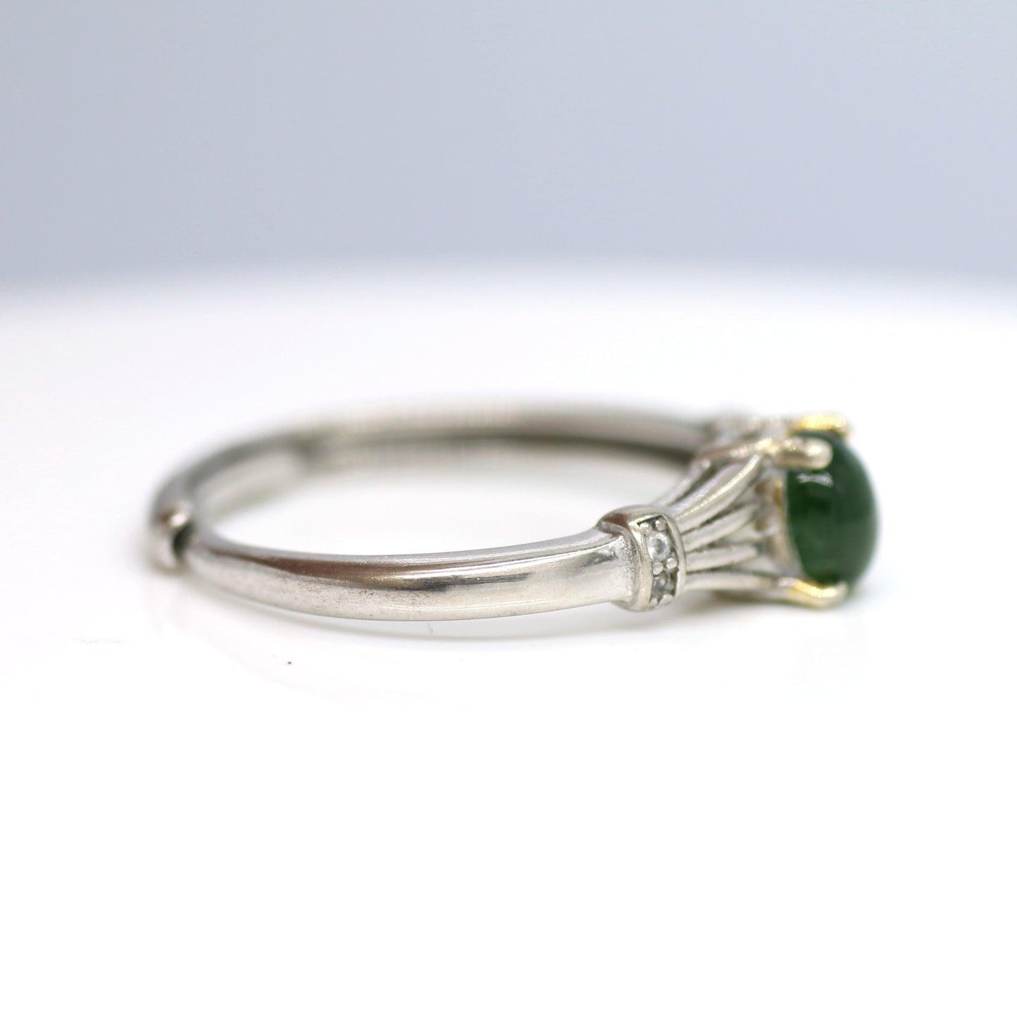 Type A Jadeite Jade Inlay Ring Series - Jade-collector.com