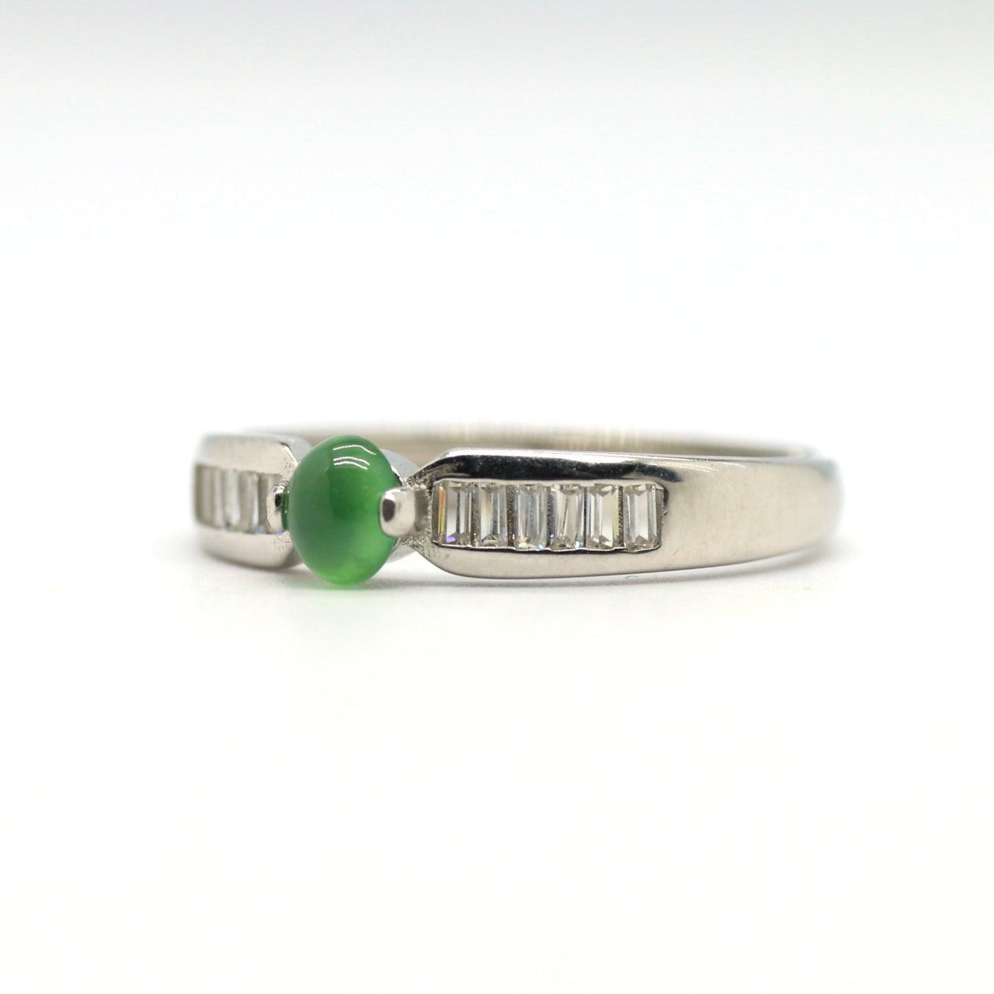 Type A Jadeite Jade Inlay Ring Series - Jade-collector.com