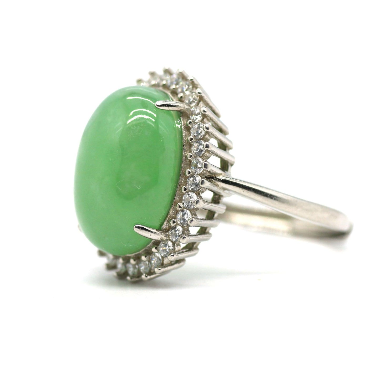 Type A Jadeite Jade Inlay Ring Series - Jade-collector.com