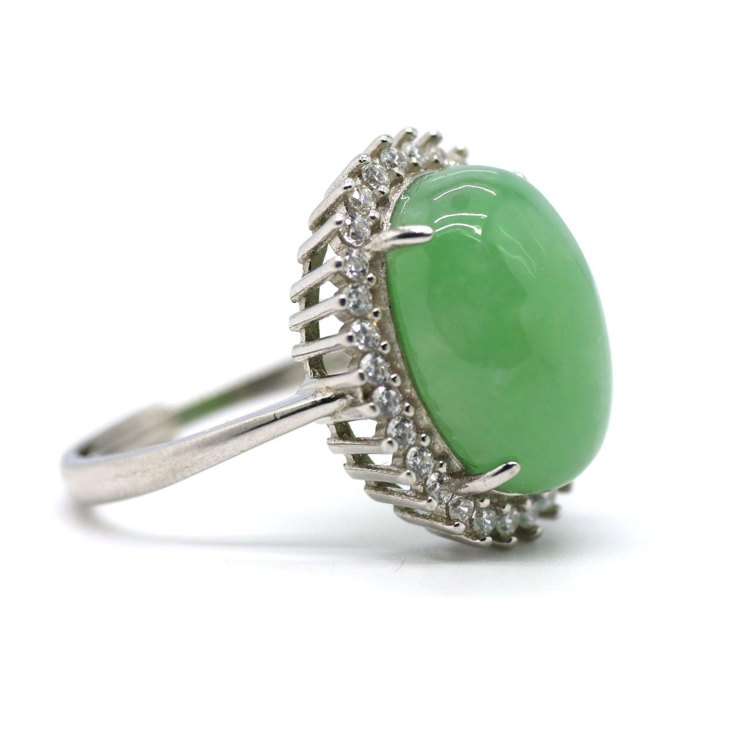 Type A Jadeite Jade Inlay Ring Series - Jade-collector.com