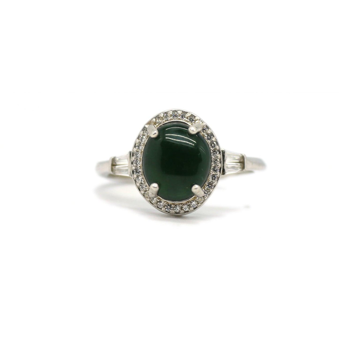 Type A Jadeite Jade Inlay Ring Series - Jade-collector.com