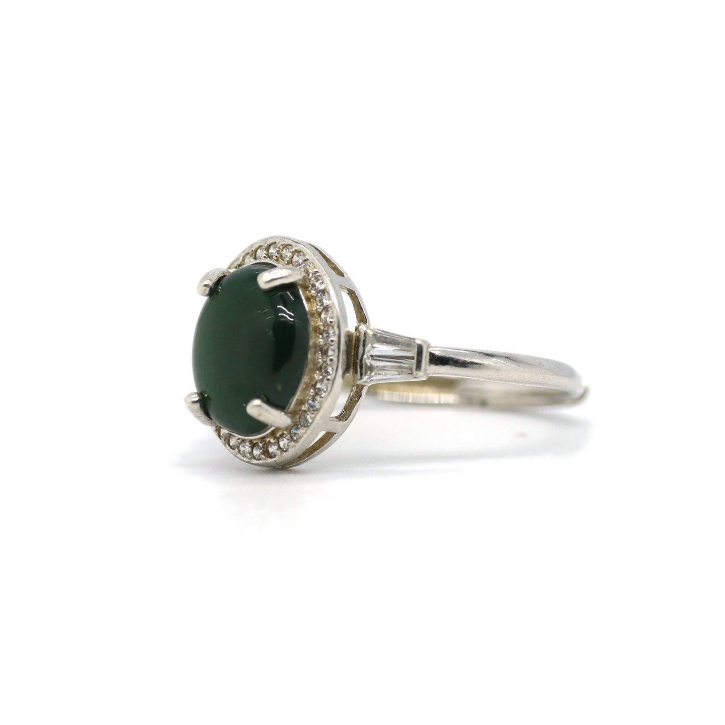 Type A Jadeite Jade Inlay Ring Series - Jade-collector.com