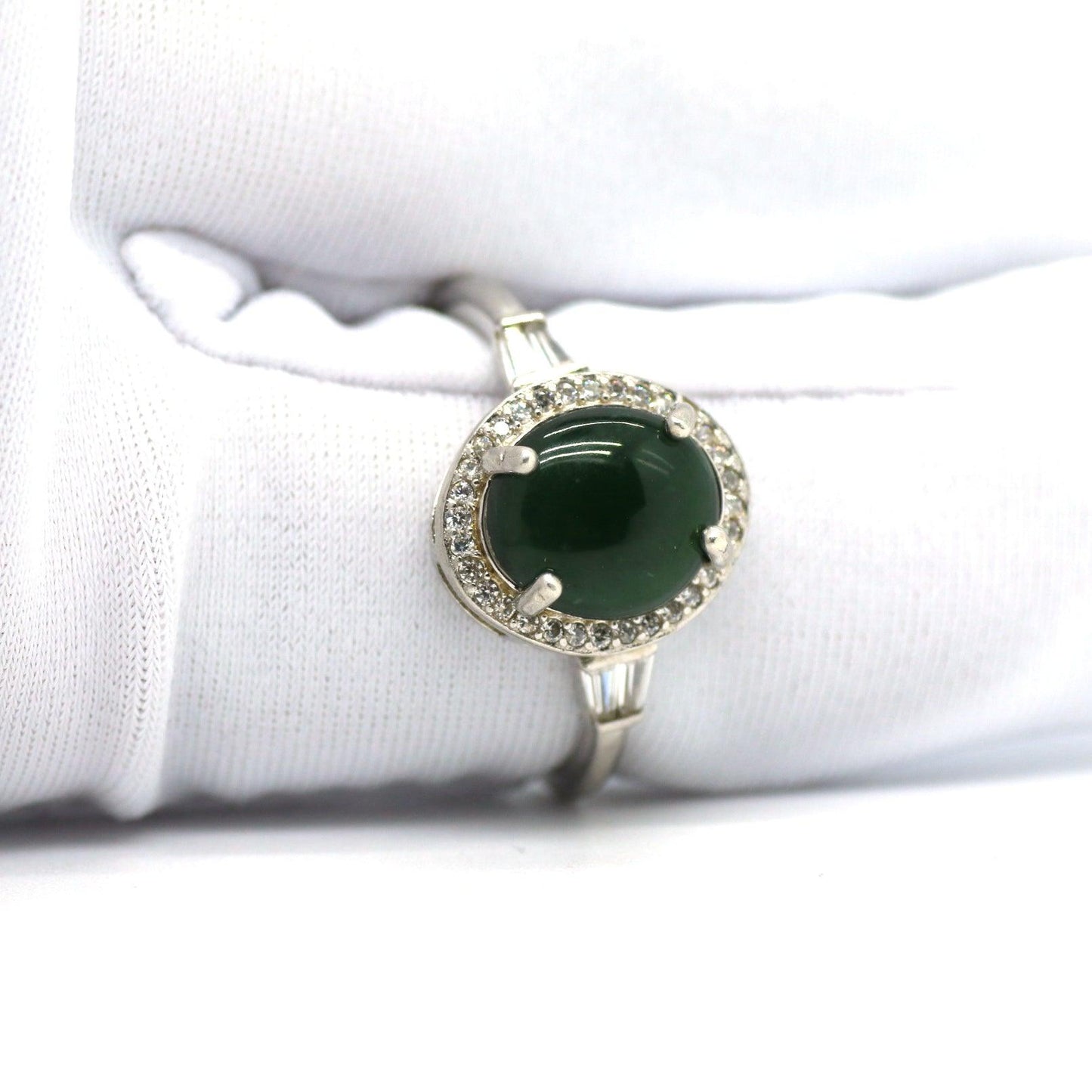 Type A Jadeite Jade Inlay Ring Series - Jade-collector.com