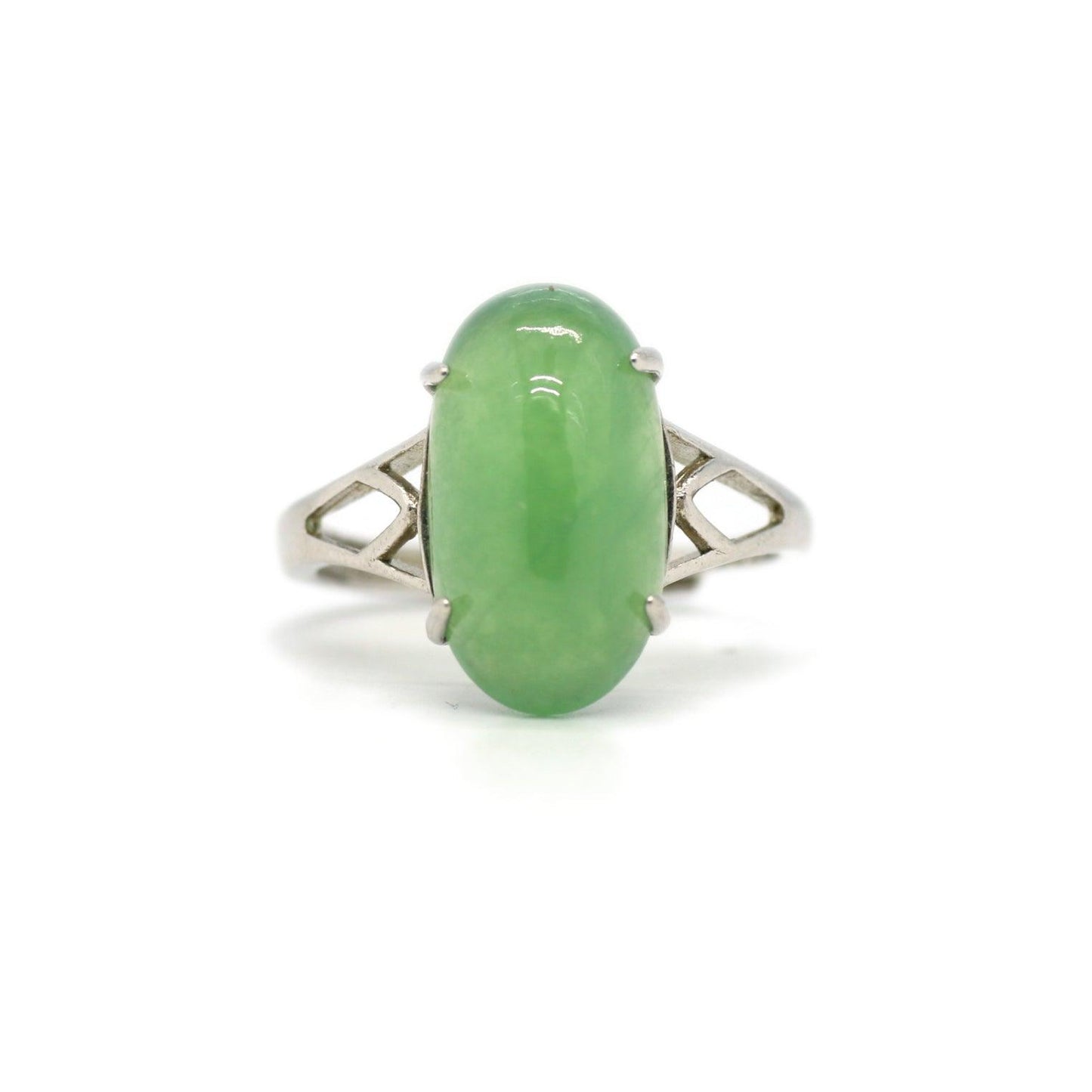 Type A Jadeite Jade Inlay Ring Series - Jade-collector.com