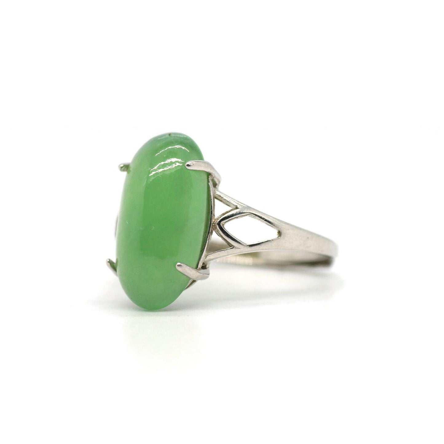 Type A Jadeite Jade Inlay Ring Series - Jade-collector.com