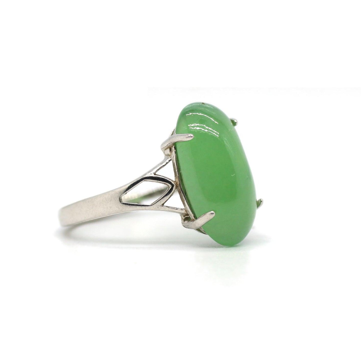 Type A Jadeite Jade Inlay Ring Series - Jade-collector.com