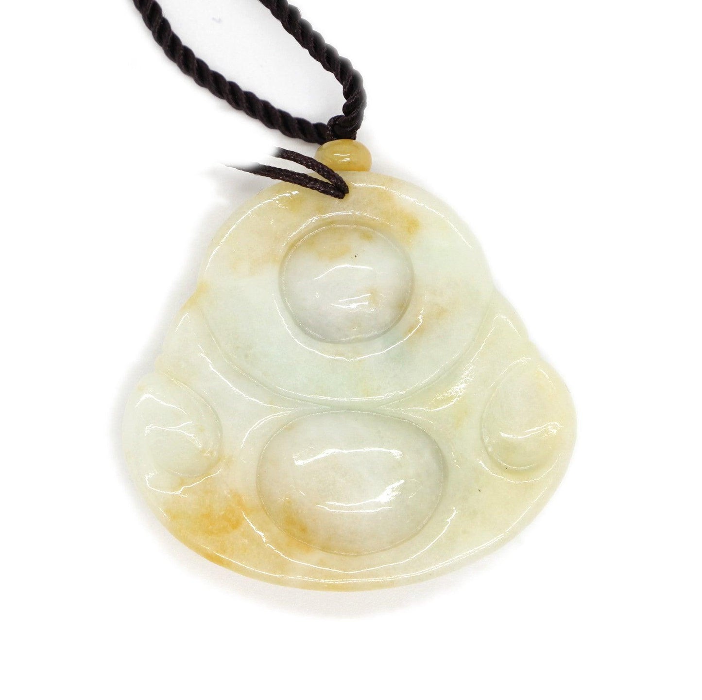 Type A Jadeite Jade Pendants Budai Series p4103s / - Jade-collector.com