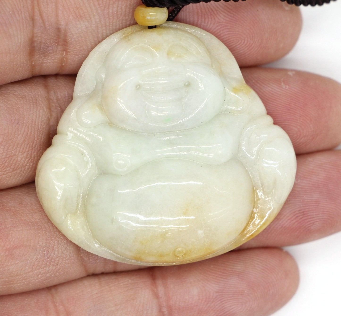 Type A Jadeite Jade Pendants Budai Series p4103s / - Jade-collector.com